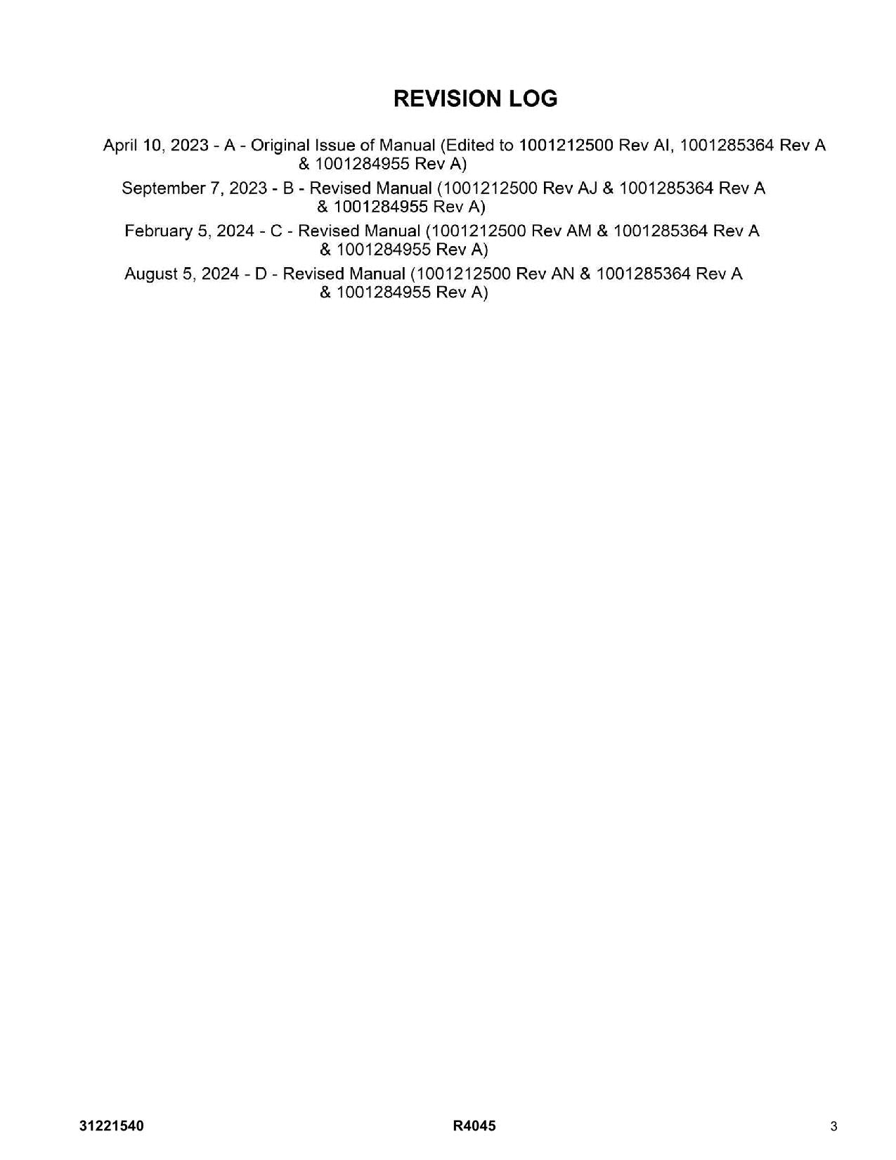 JLG R4045  Scissor Lift Parts Catalog Manual