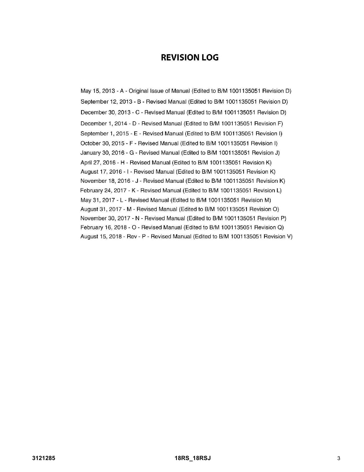 JLG 18RS 18RSJ Boom Lift  Parts Catalog Manual