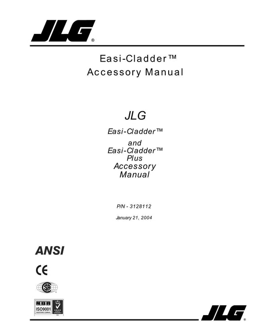 JLG Easy-Cladder Plus Accessorie Operation Parts Service Manual