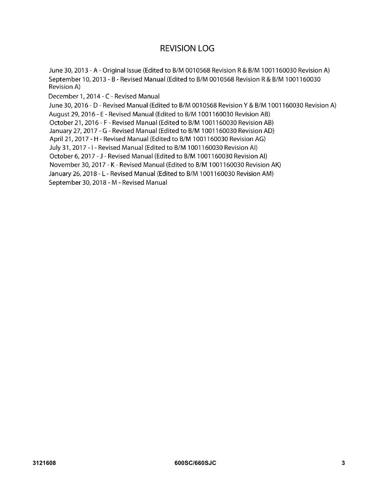 JLG 600SC 660SJC Boom Lift Parts Catalog Manual