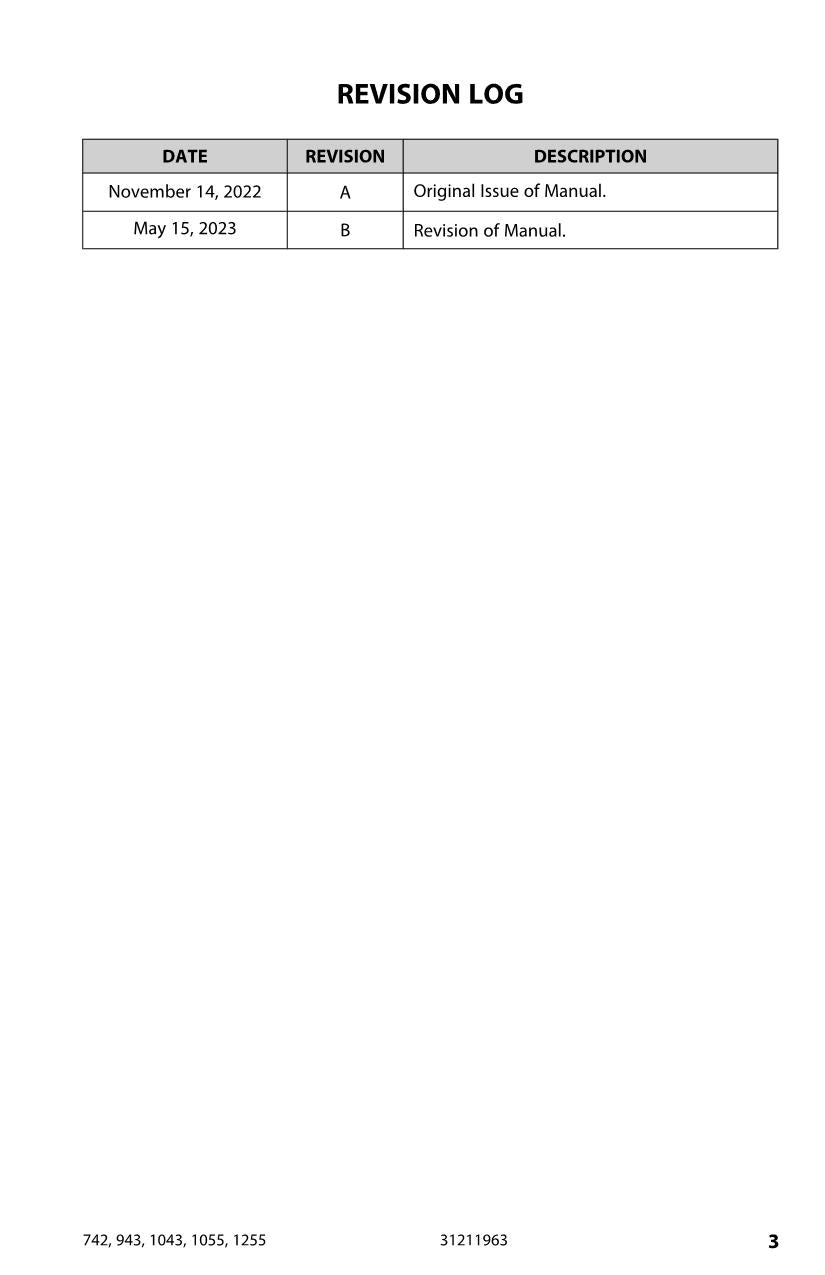 JLG 1043 1055 1255 742 943 Telehandler Maintenance Operators Manual 31211963