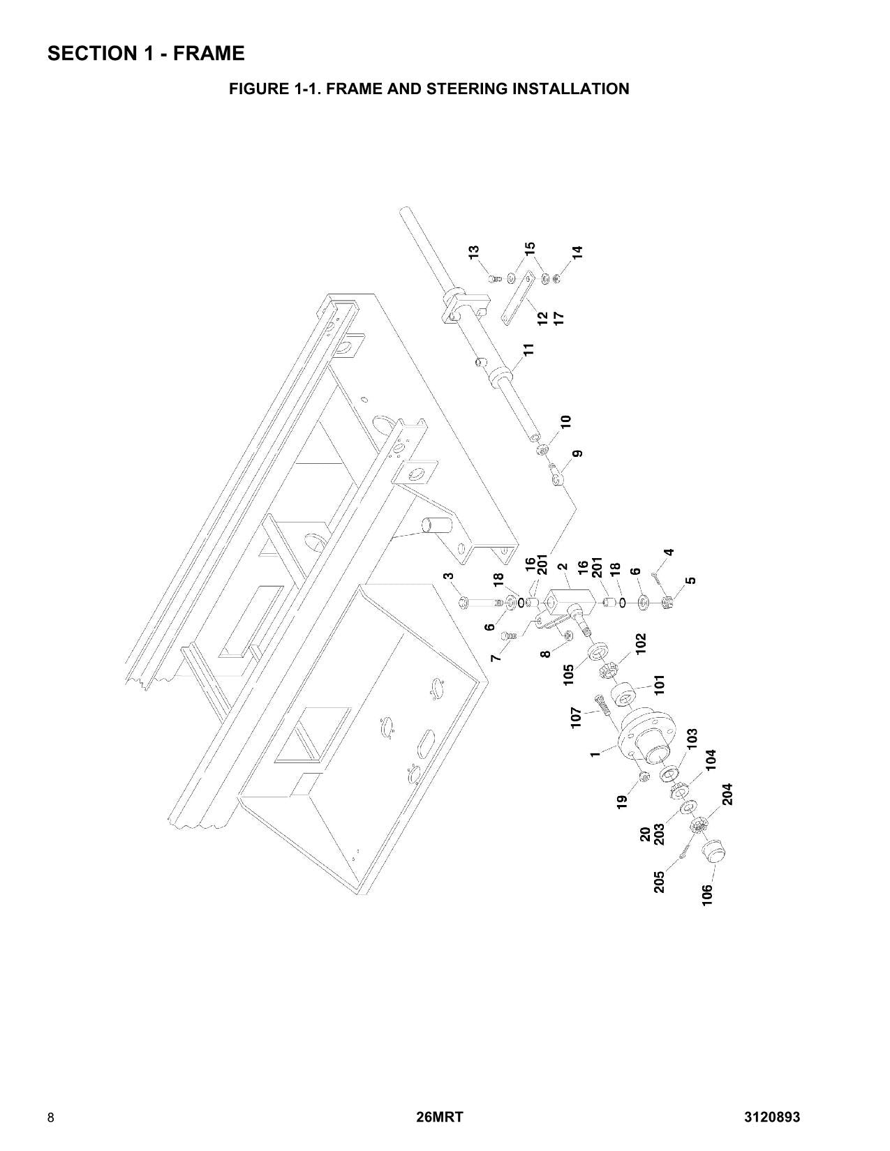 JLG 26MRT Scissor Lift Parts Catalog Manual