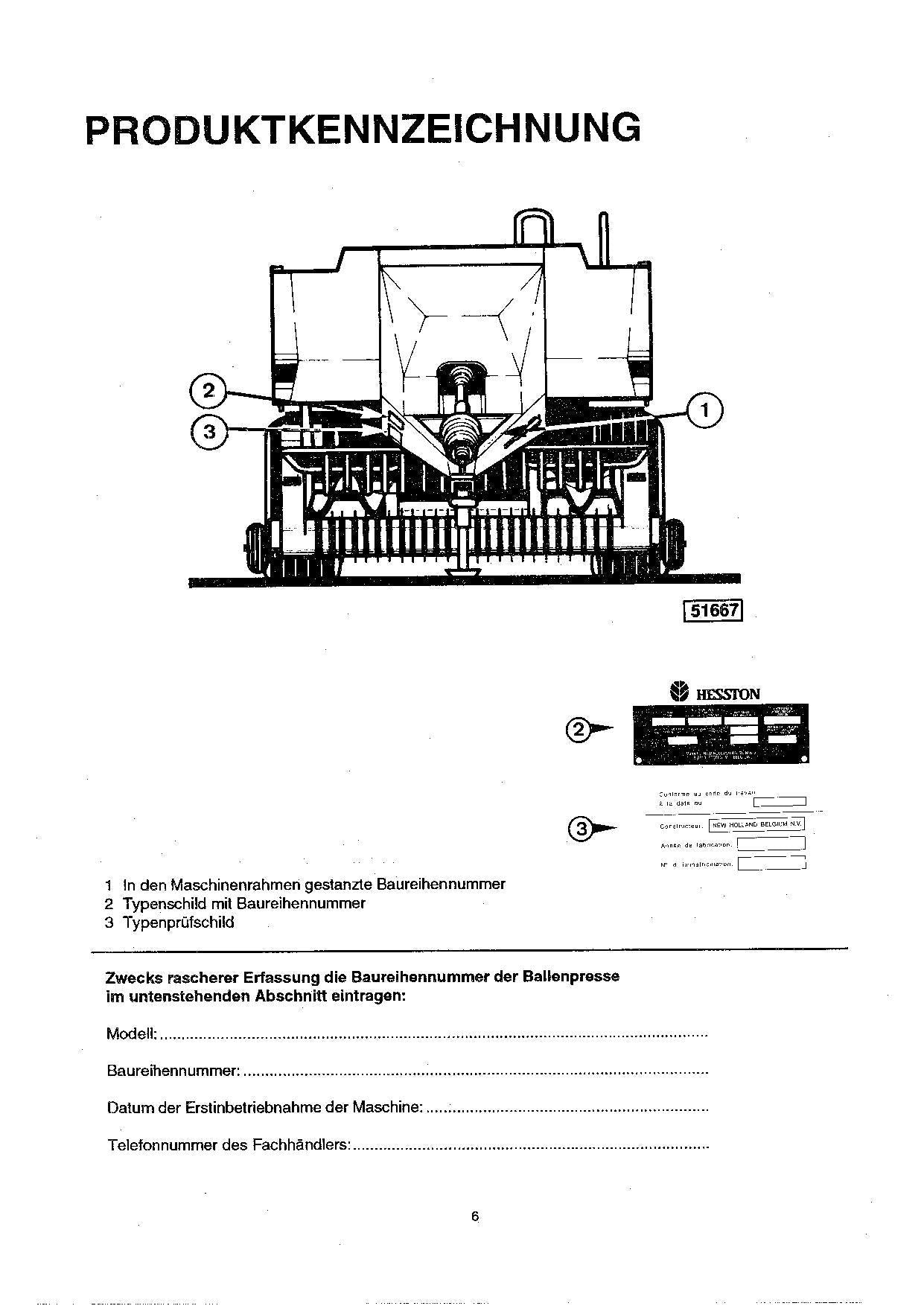 New Holland Hesston 4820 Grosballenpresse Betriebsanleitung