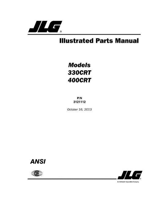 JLG 330CRT 400CRT Scissor Lift Parts Catalog Manual 3121112