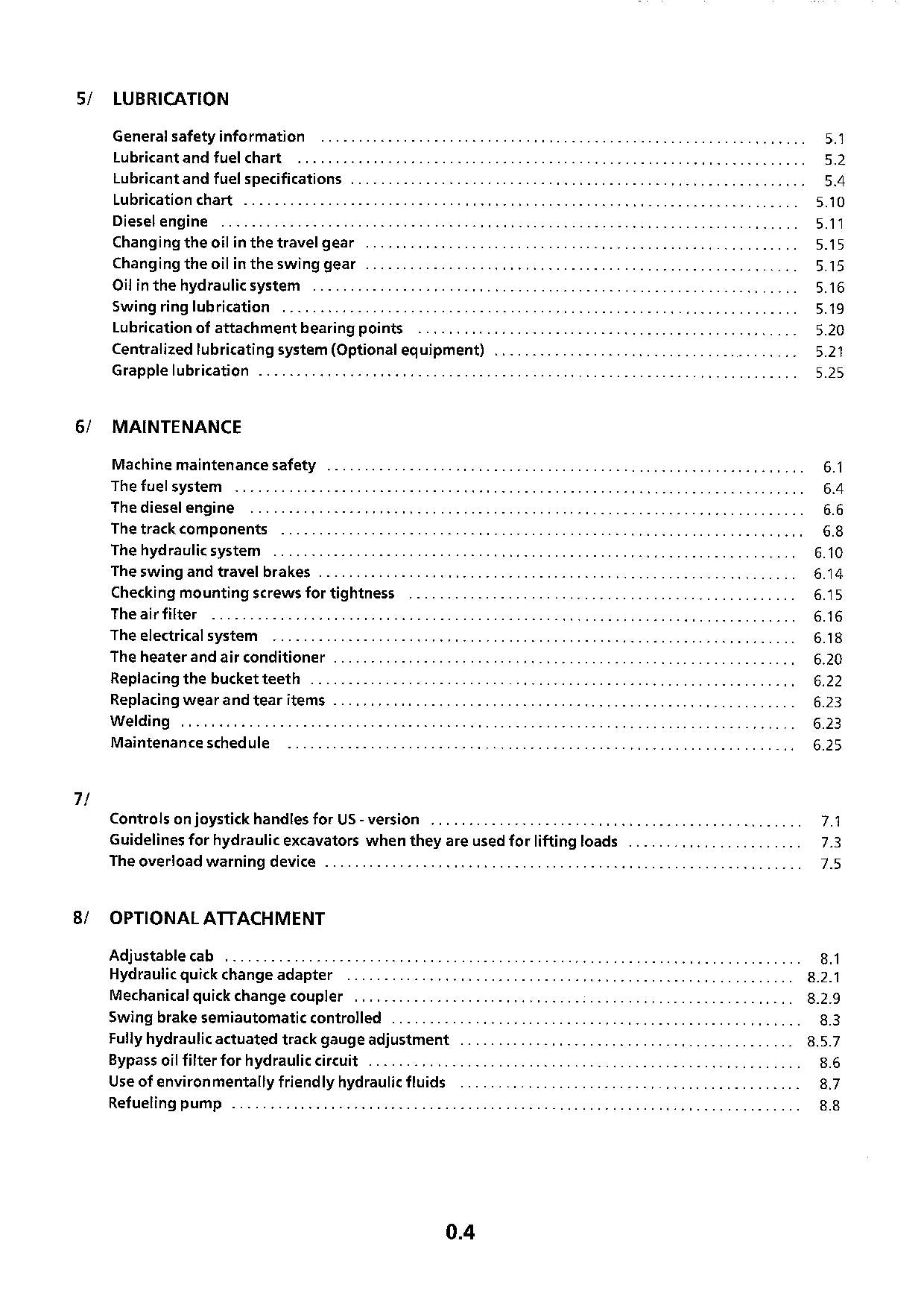 Liebherr R914 Litronic Excavator Operators manual serial 6852