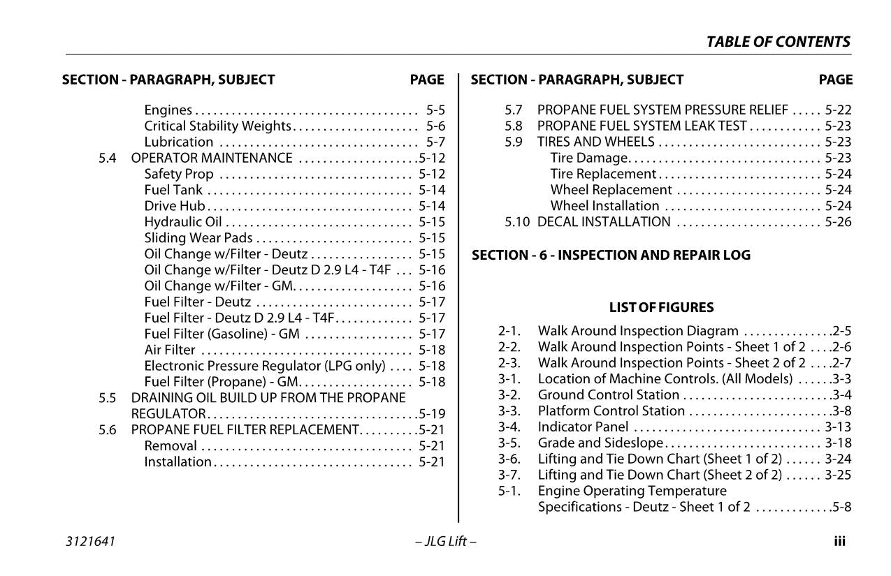 JLG 3394RT 4394RT Scissor Lift Maintenance Operation Operators Manual 3121641