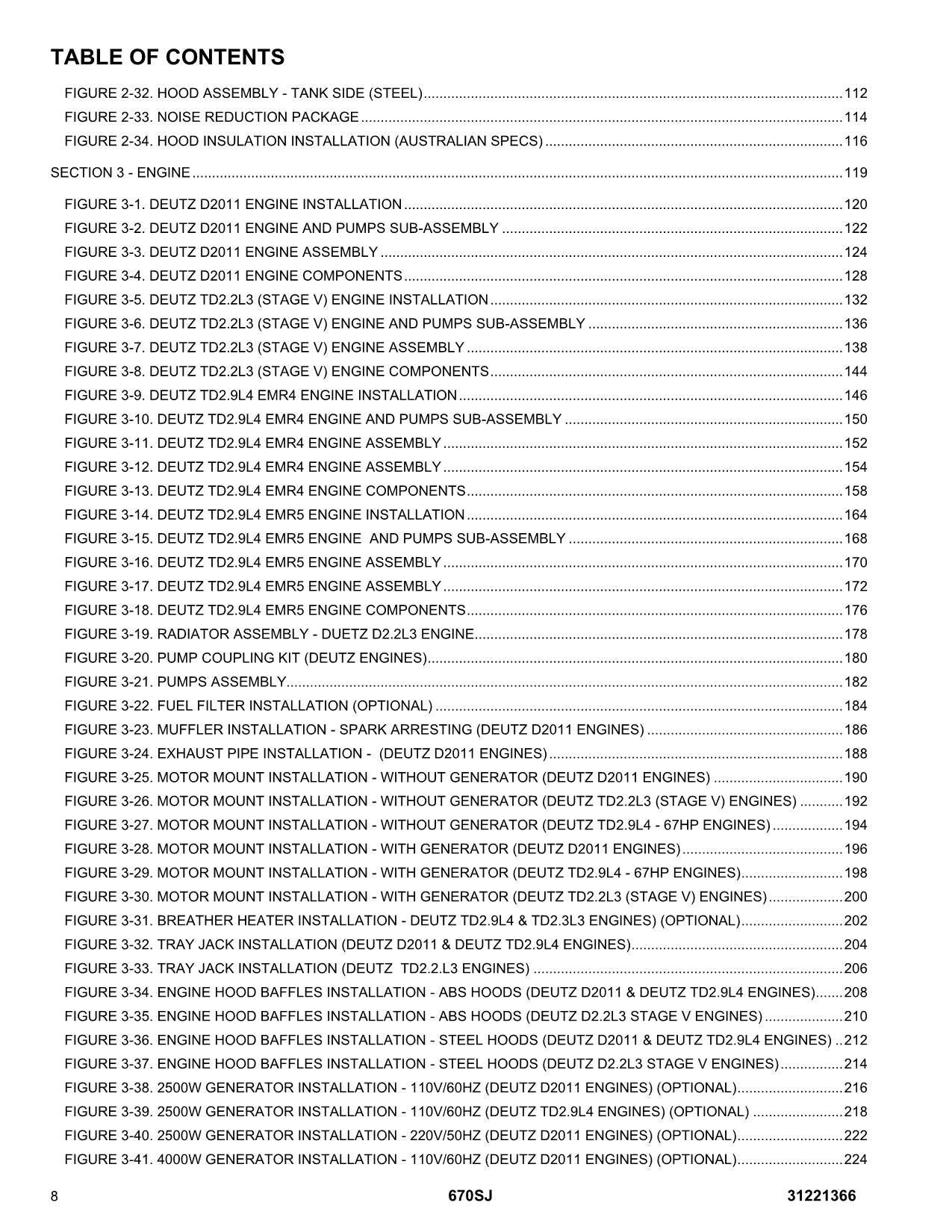 JLG 670SJ SL  Boom Lift Parts Catalog Manual