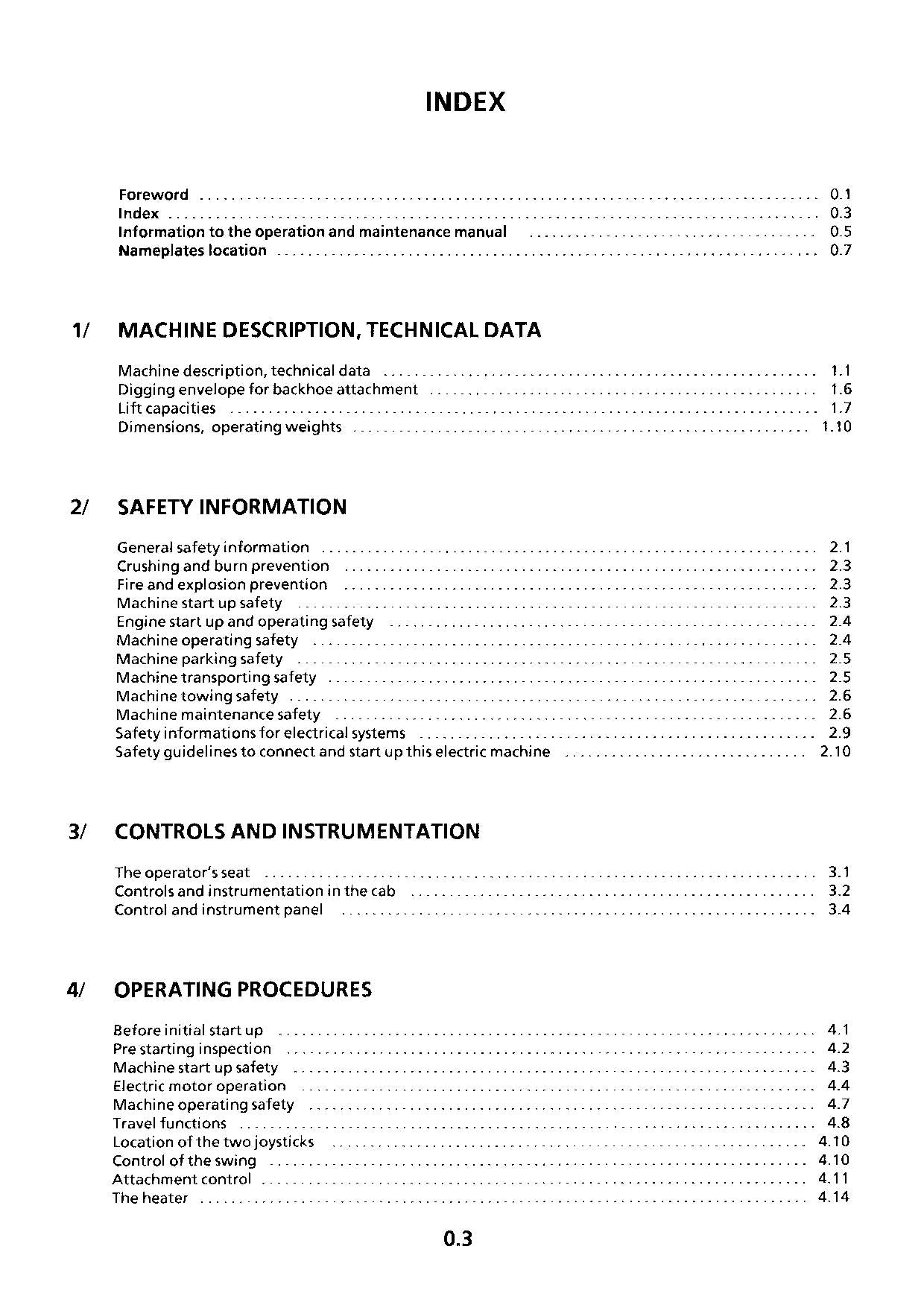 Liebherr ER932 Litronic  Excavator Operators manual