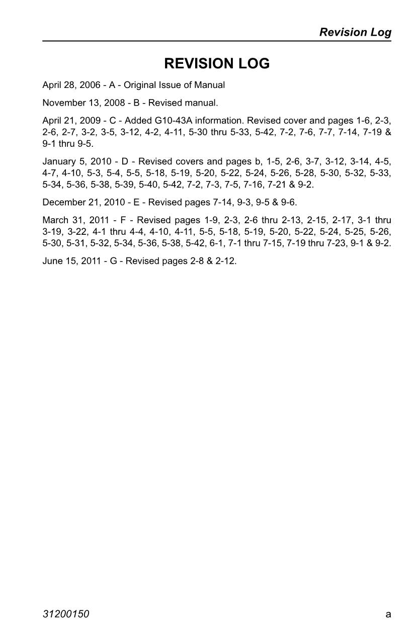 JLG G10-43A G9-43A Telehandler Maintenance Operation Operators Manual