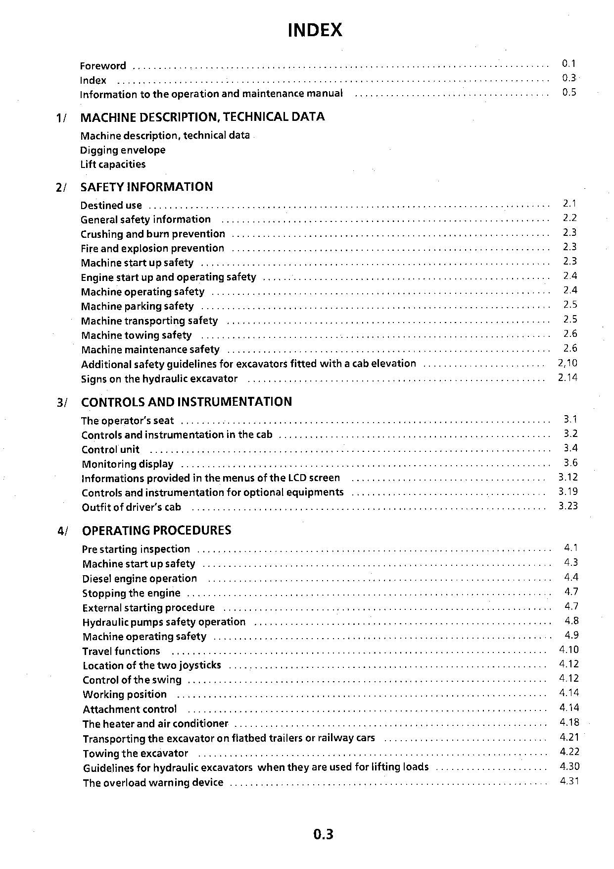 Liebherr R904 Litronic Excavator Operators manual serial 6001