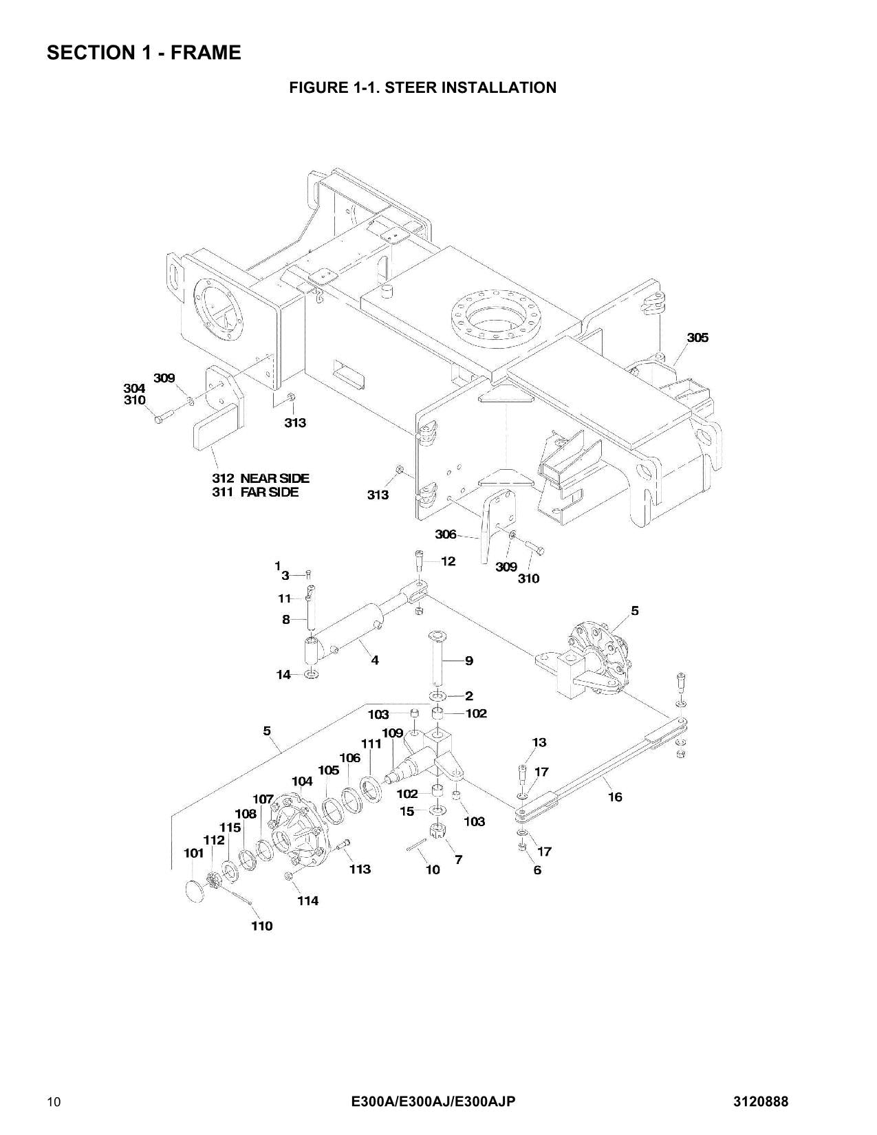 JLG E300A E300AJ E300AJP Boom Lift Parts Catalog Manual