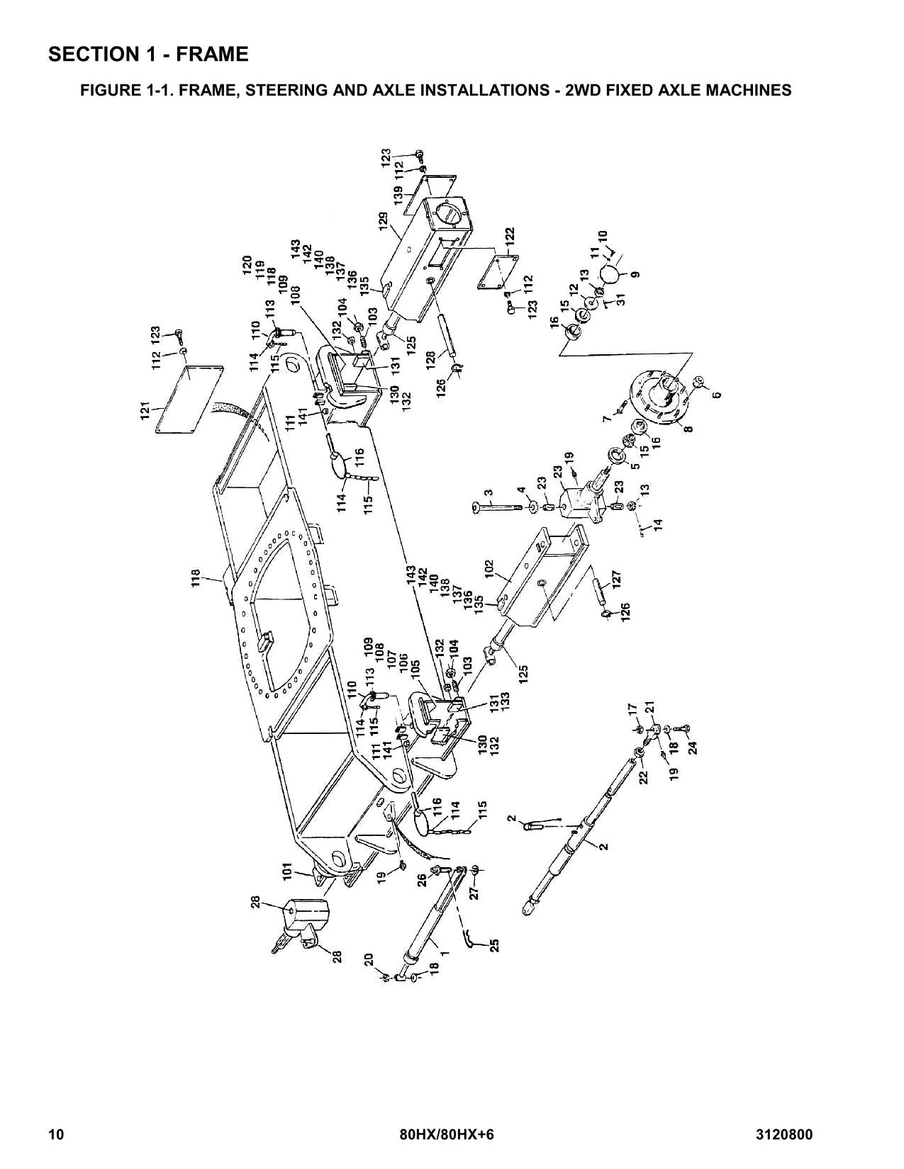 JLG 80HX 80HX+6 Boom Lift Parts Catalog Manual