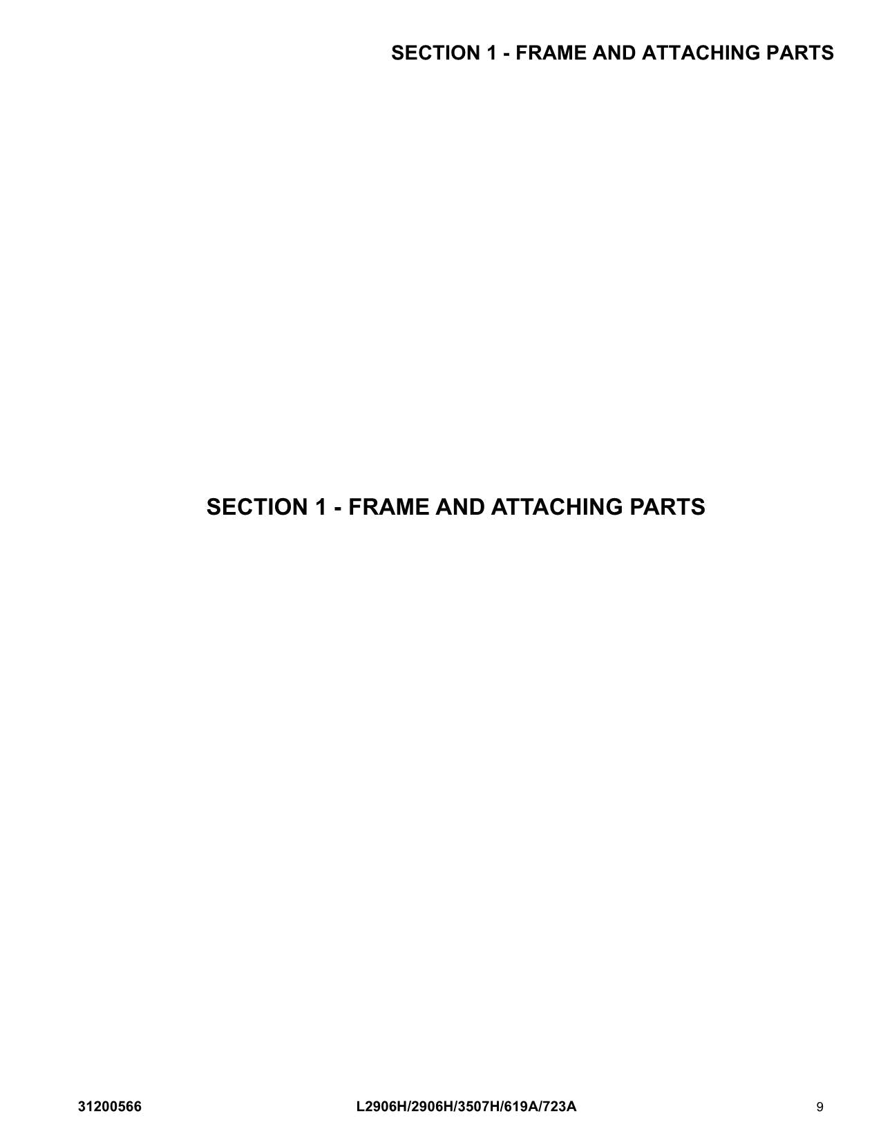 JLG 619A 723A L2906H Telehandler Parts Catalog Manual