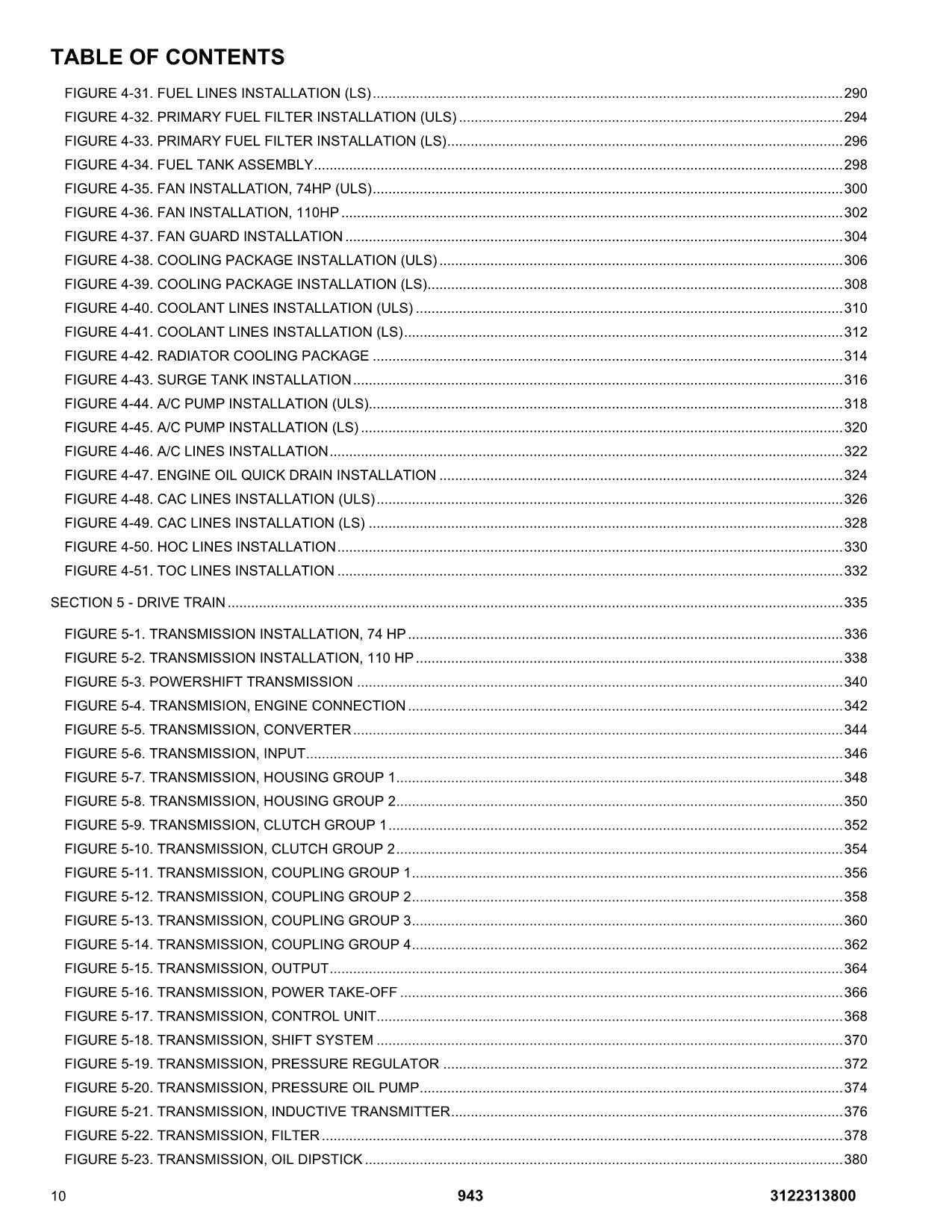 JLG 943 Telehandler Parts Catalog Manual