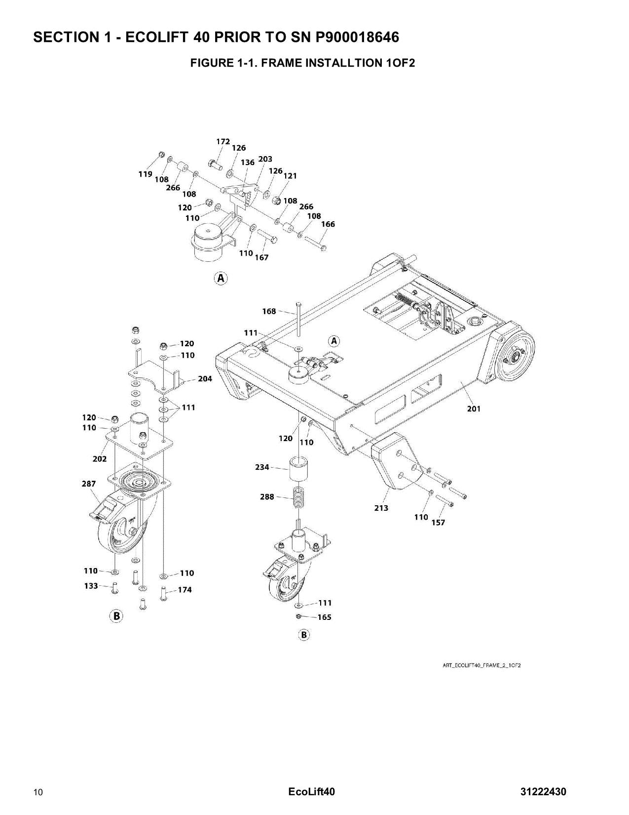 JLG Ecolift 40 Vertical Mast Parts Catalog Manual