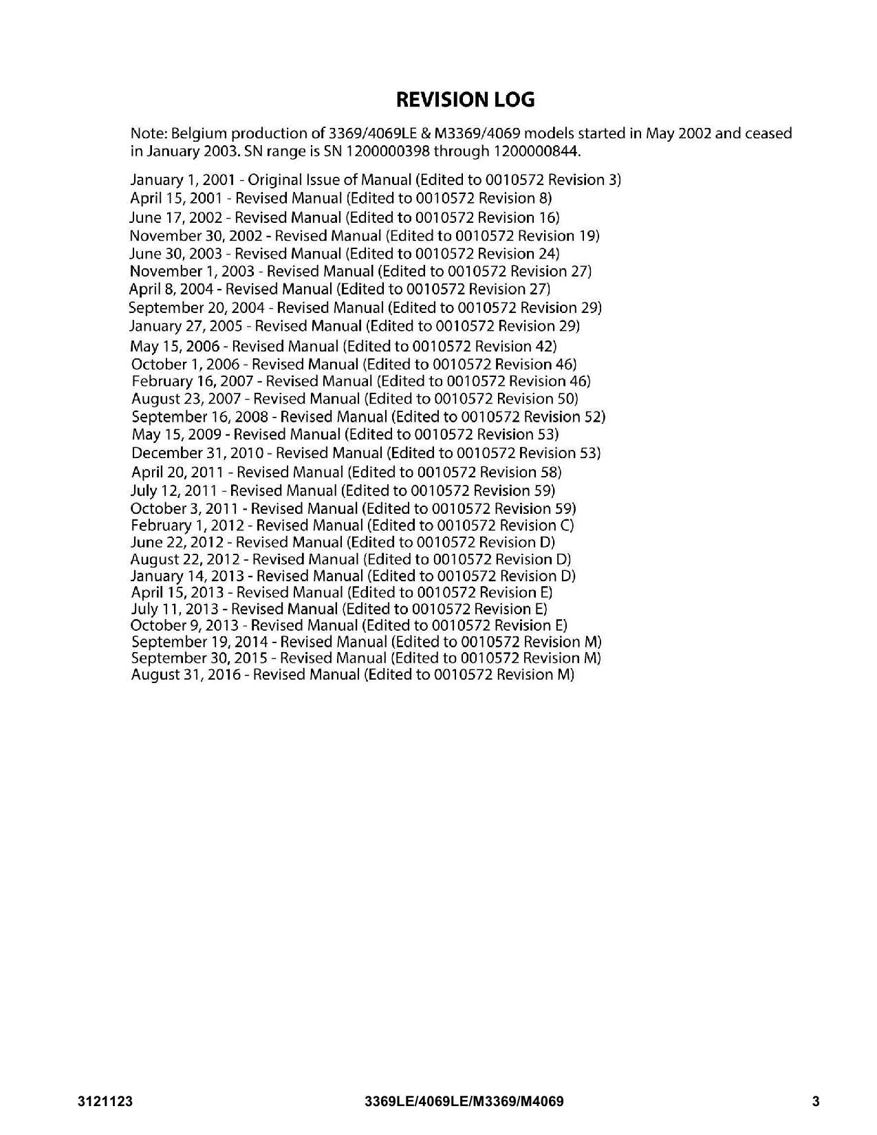 JLG 3369LE 4069LE M3369 M4069 Scissor Lift Parts Catalog Manual 3121123