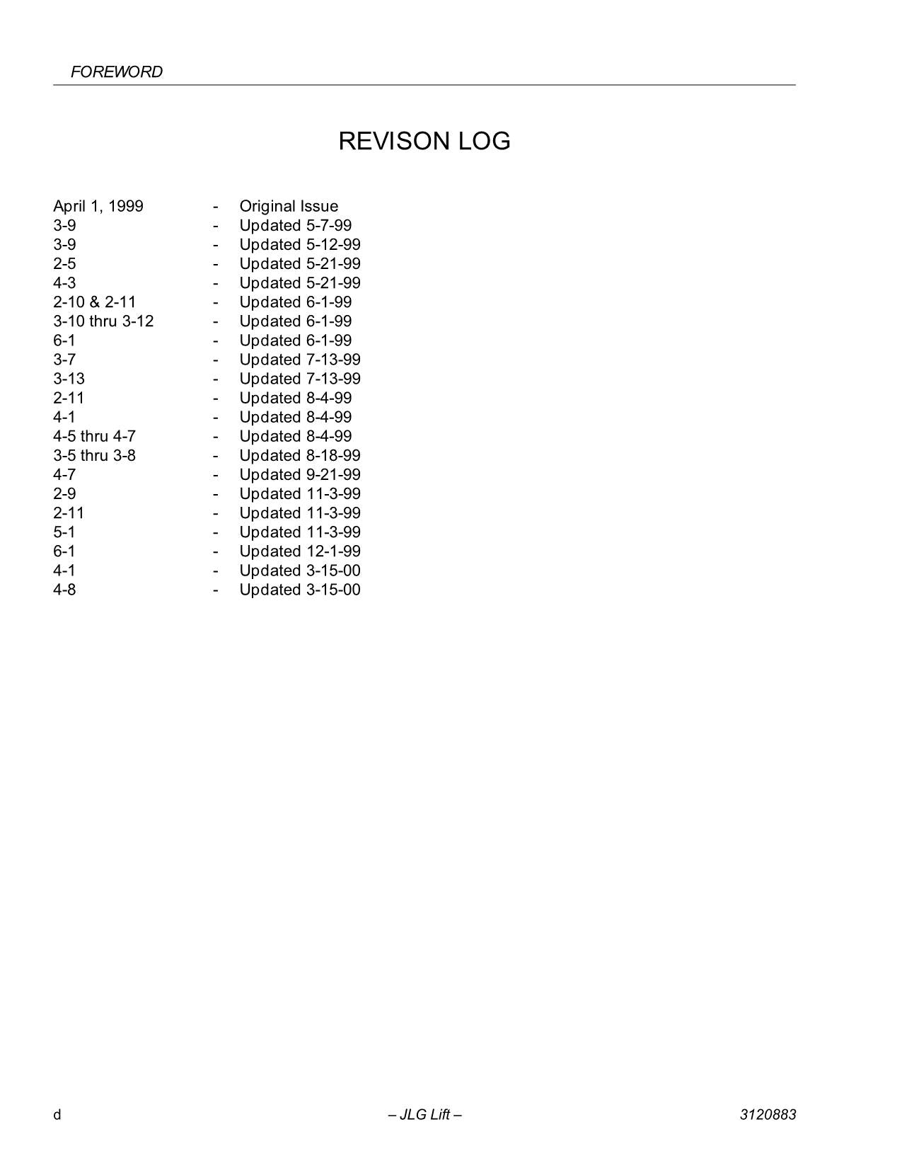 JLG E45A E45AJ M45A M45AJ Boom Lift Maintenance Operators Manual 3120883