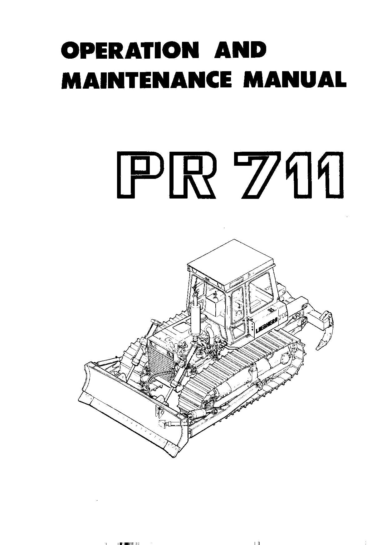 Liebherr PR711 Dozer Operators manual