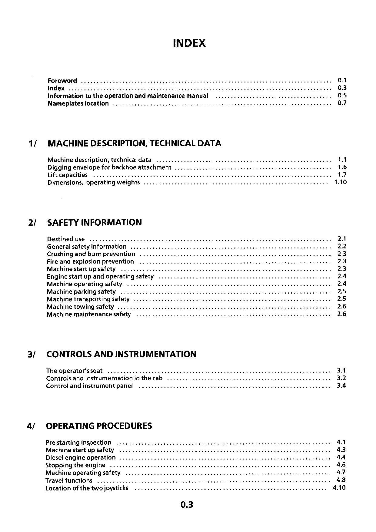 Liebherr R942 Litronic Excavator Operators manual serial .167