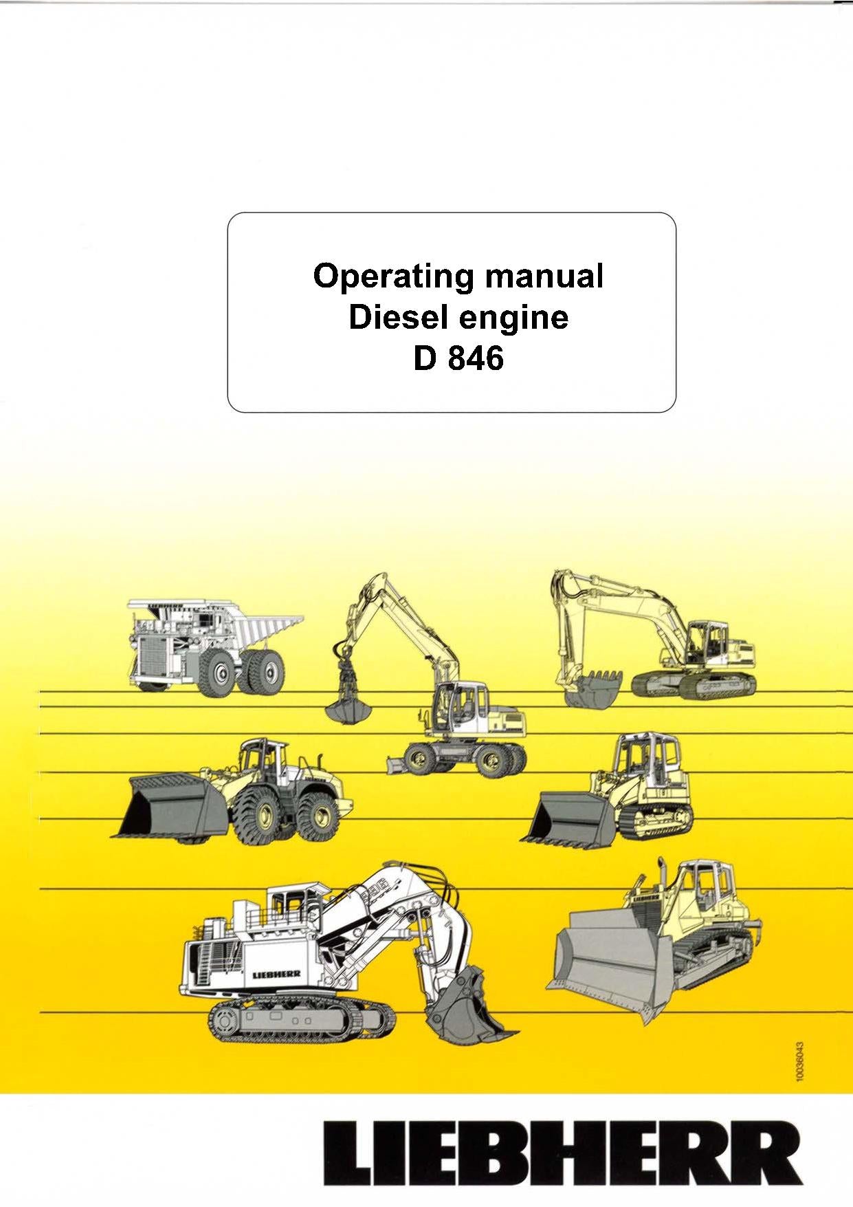 Liebherr D846 engine Operators manual