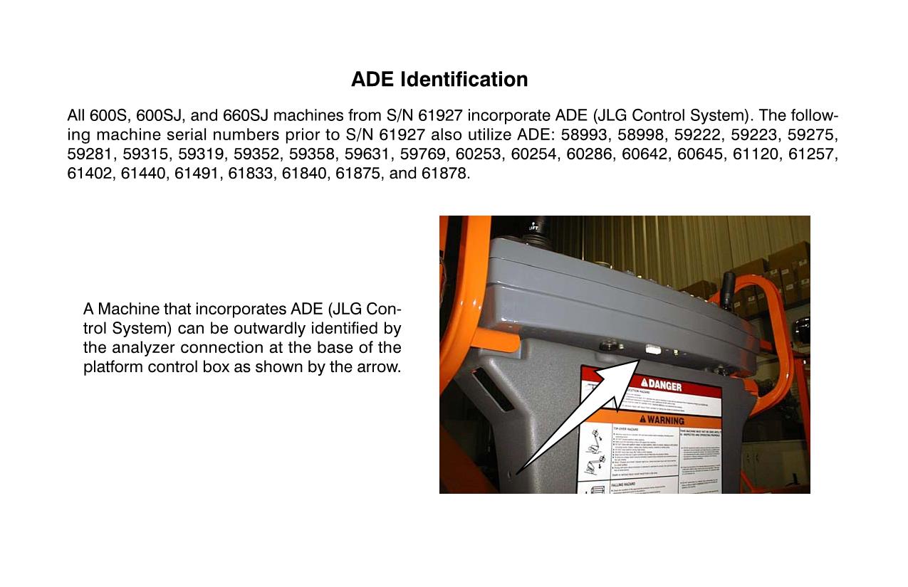 JLG 600S 600SJ 660SJ Boom Lift Maintenance Operation Operators Manual