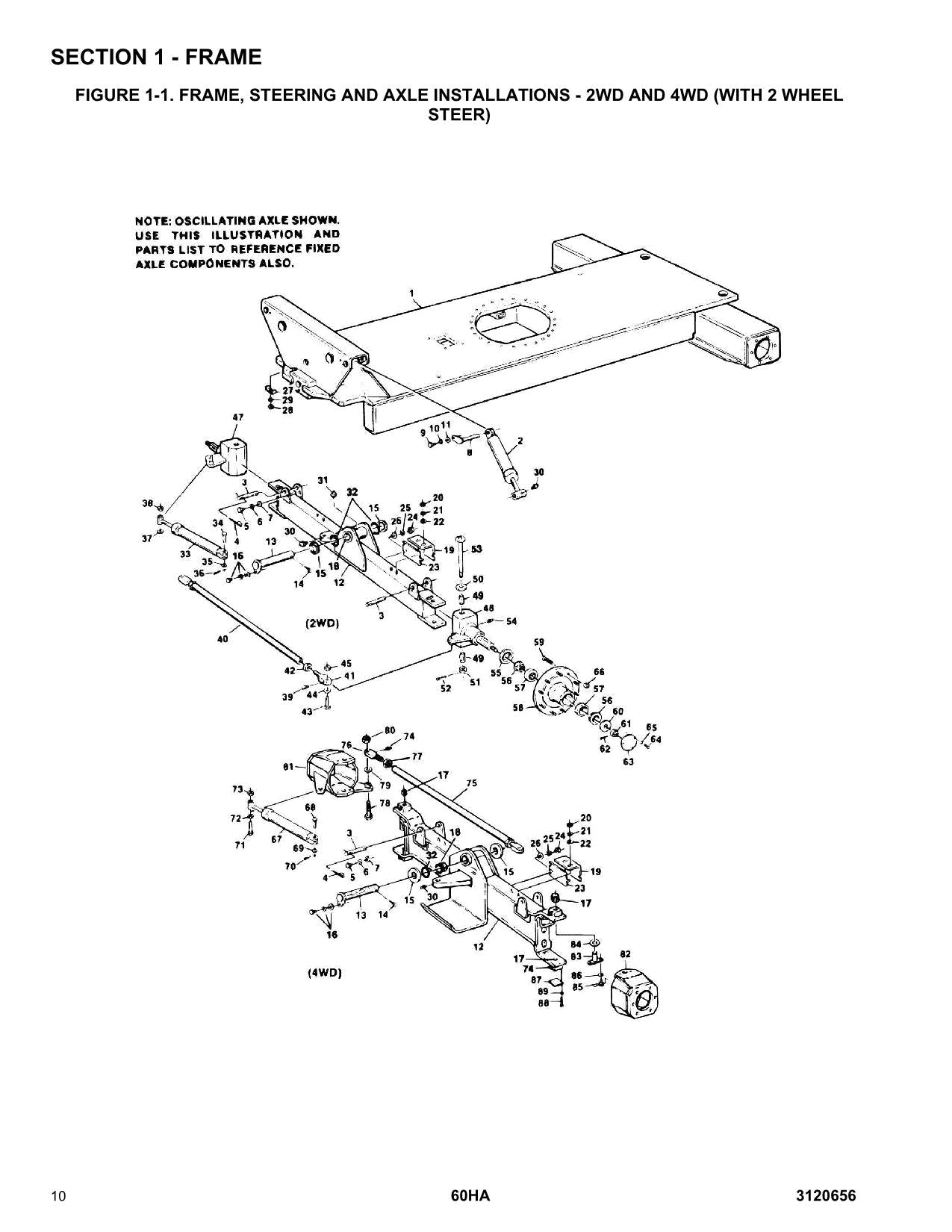 JLG 60HA Boom Lift Parts Catalog Manual 3120656