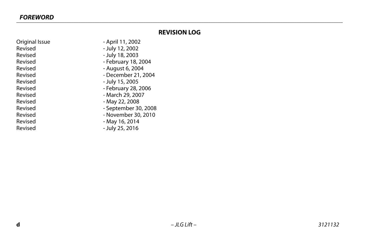 JLG 3394RT 4394RT Scissor Lift Maintenance Operation Operators Manual 3121132