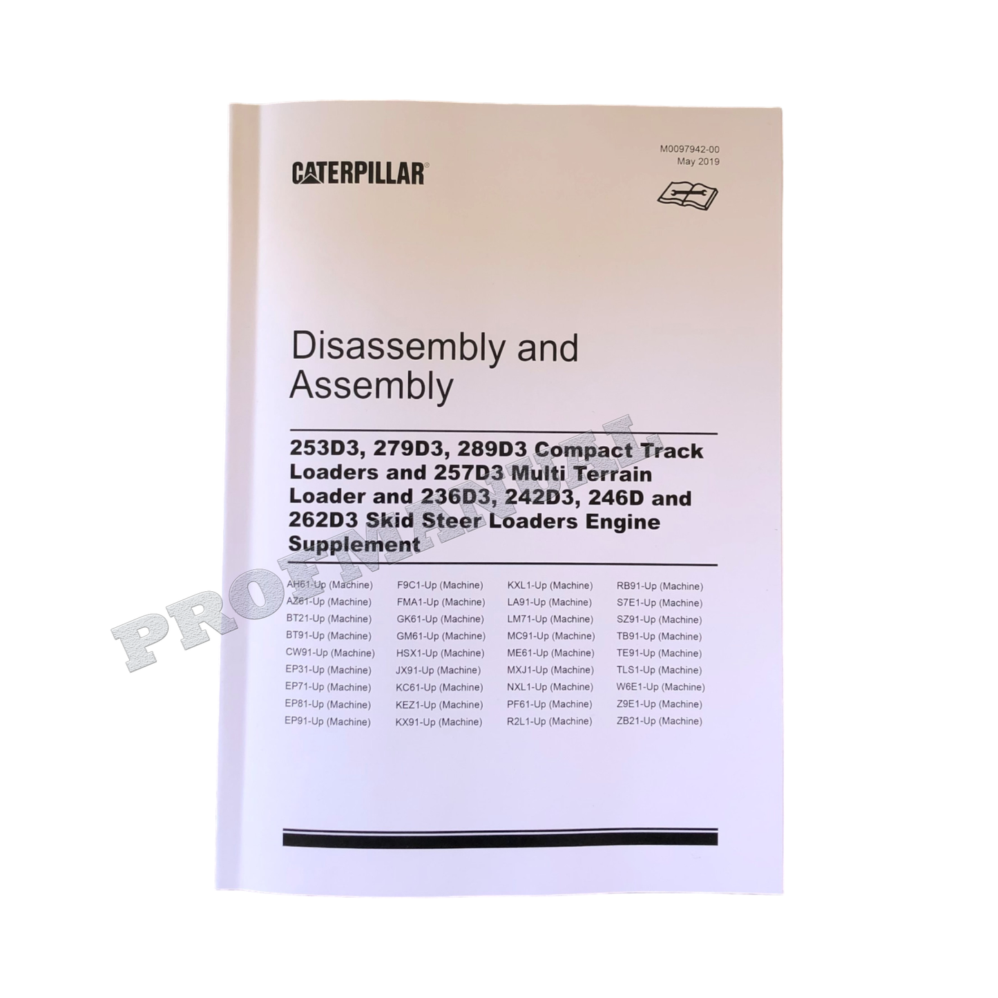 Caterpillar 279D3 289D3 257D3 Loader Engine Suppl Service Manual DisassAssem