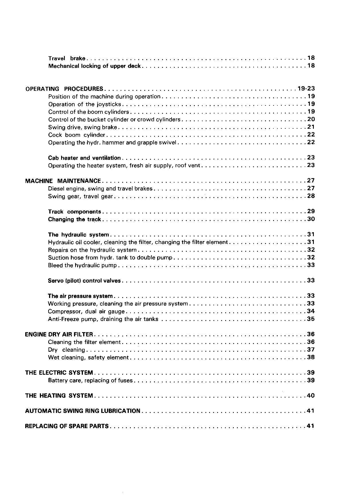 Liebherr R900 Excavator Operators manual