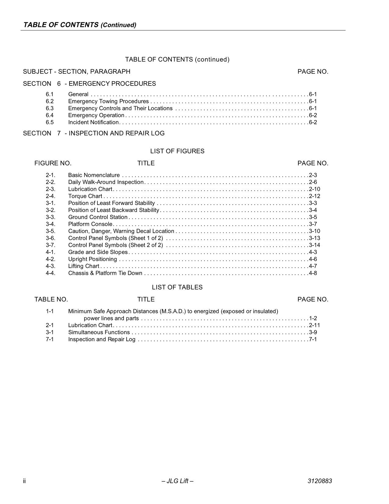 JLG E45A E45AJ M45A M45AJ Boom Lift Maintenance Operators Manual 3120883