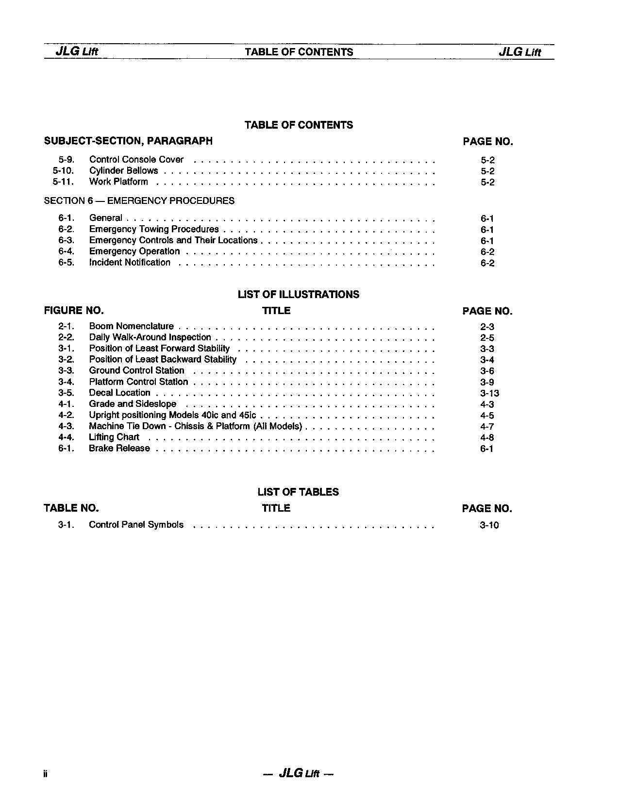 JLG 40ic 45ic Boom Lift Maintenance Operation Operators Manual 3120733