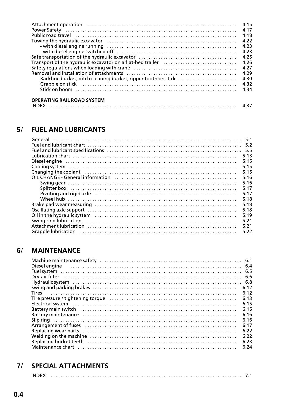 Liebherr A900 ZW Litronic Excavator Operators manual