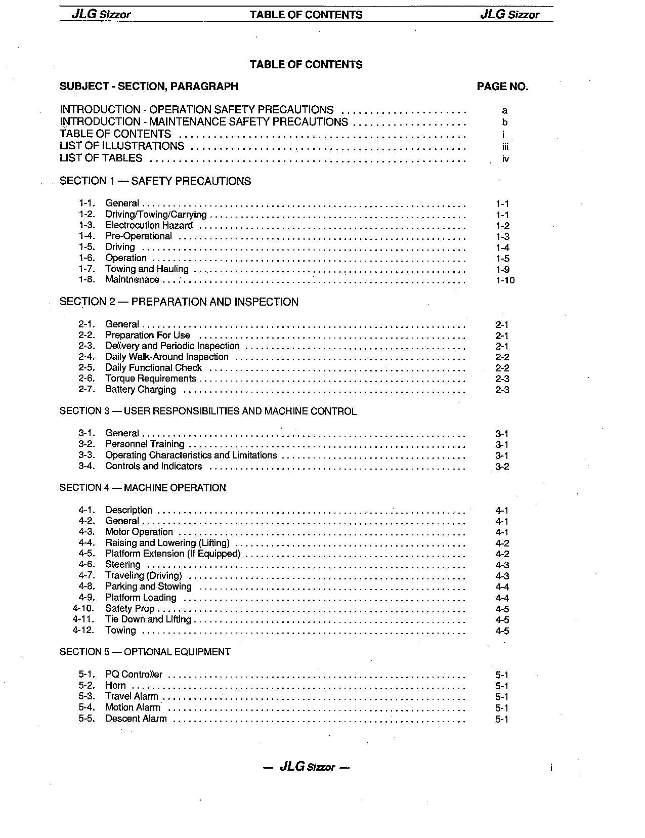 JLG CM1432 CM1432PLUS CM1732 CM2033 CM2046 Lift Operation Parts Service Manual