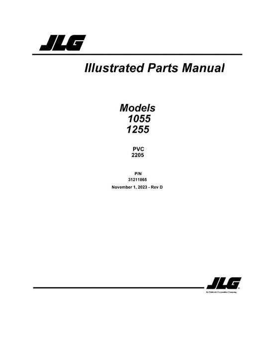 JLG 1055 1255  Telehandler Parts Catalog Manual