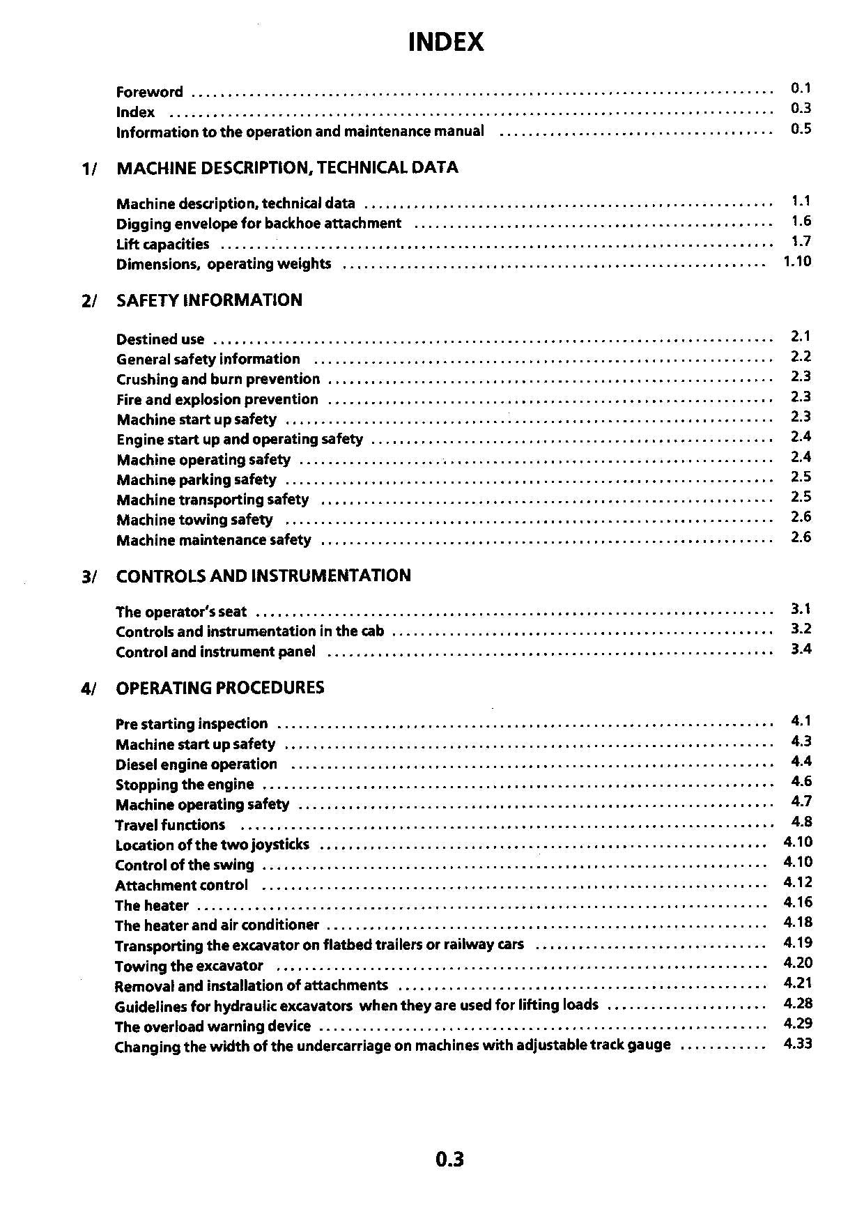 Liebherr R942 Litronic Excavator Operators manual serial 4001