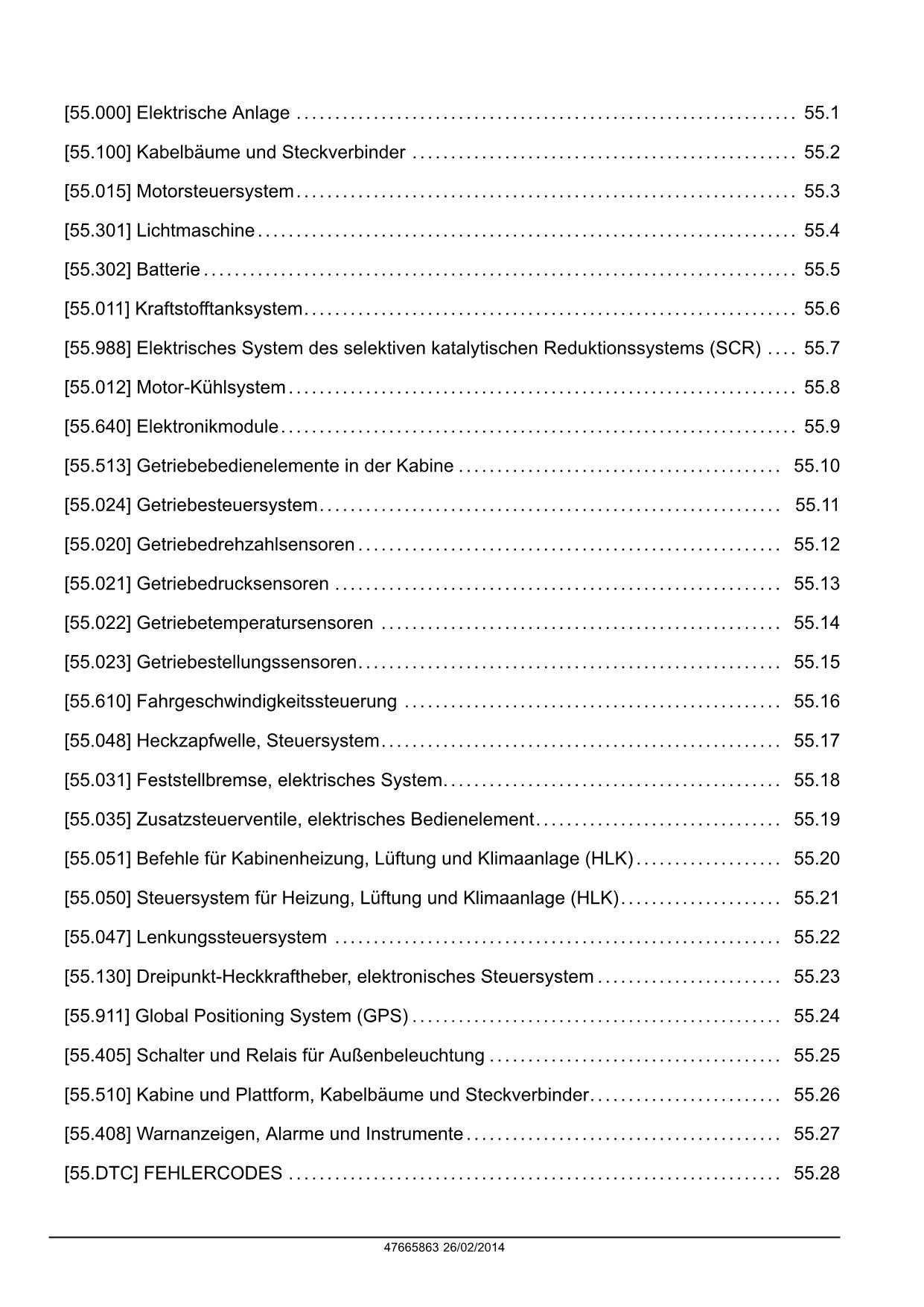 NEW HOLLAND T6.155 T6.160 T6.165 T6.175 TRAKTOR REPARATURHANDBUCH