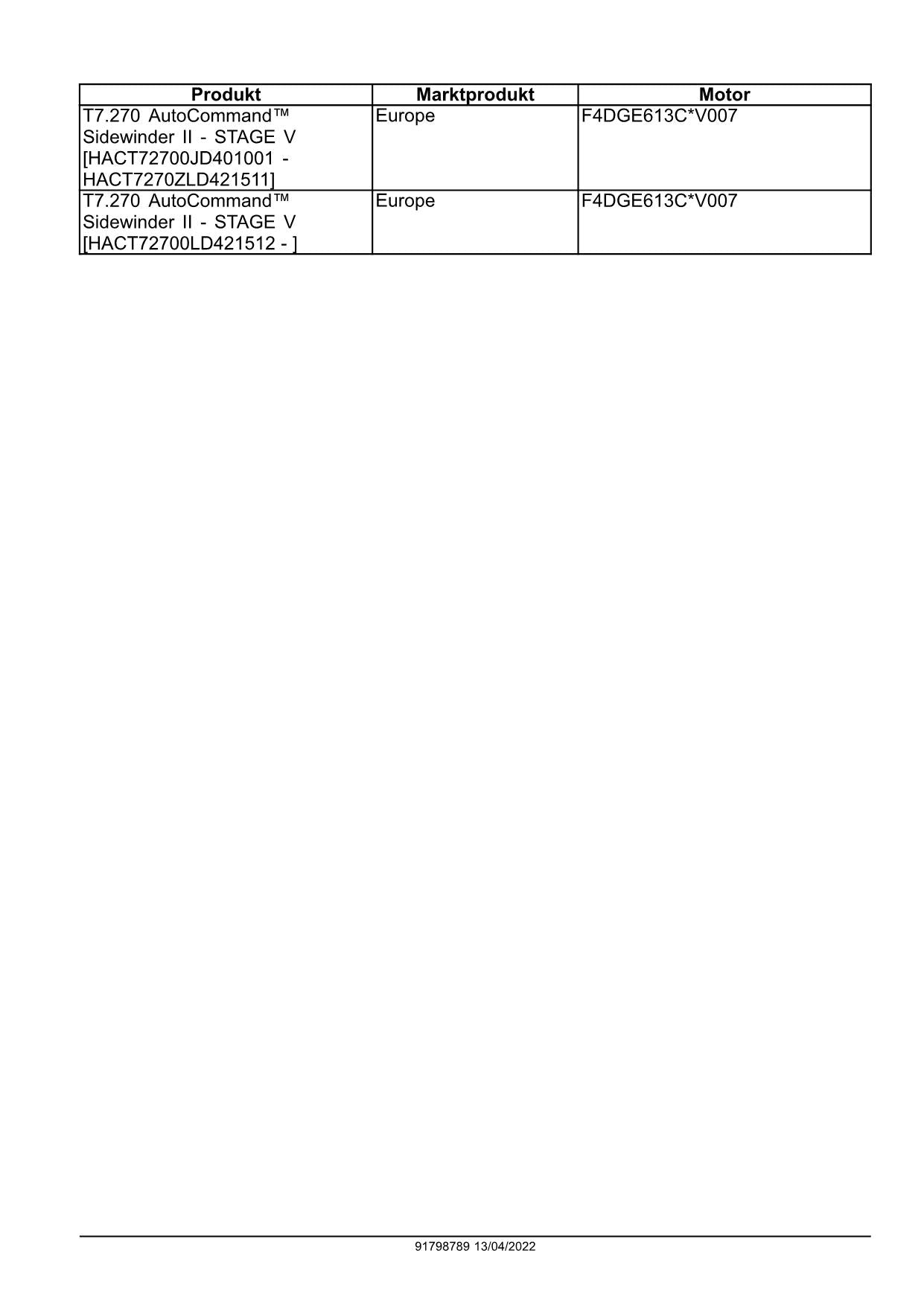 NEW HOLLAND T7.245 T7.260 T7.270 TRAKTOR REPARATURHANDBUCH