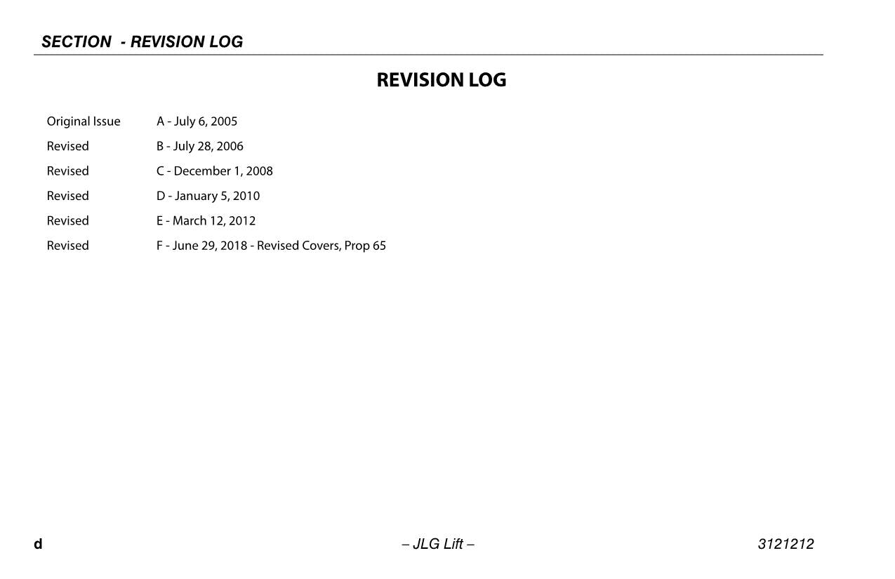 JLG 15AMI Vertical Mast Maintenance Operation Operators Manual