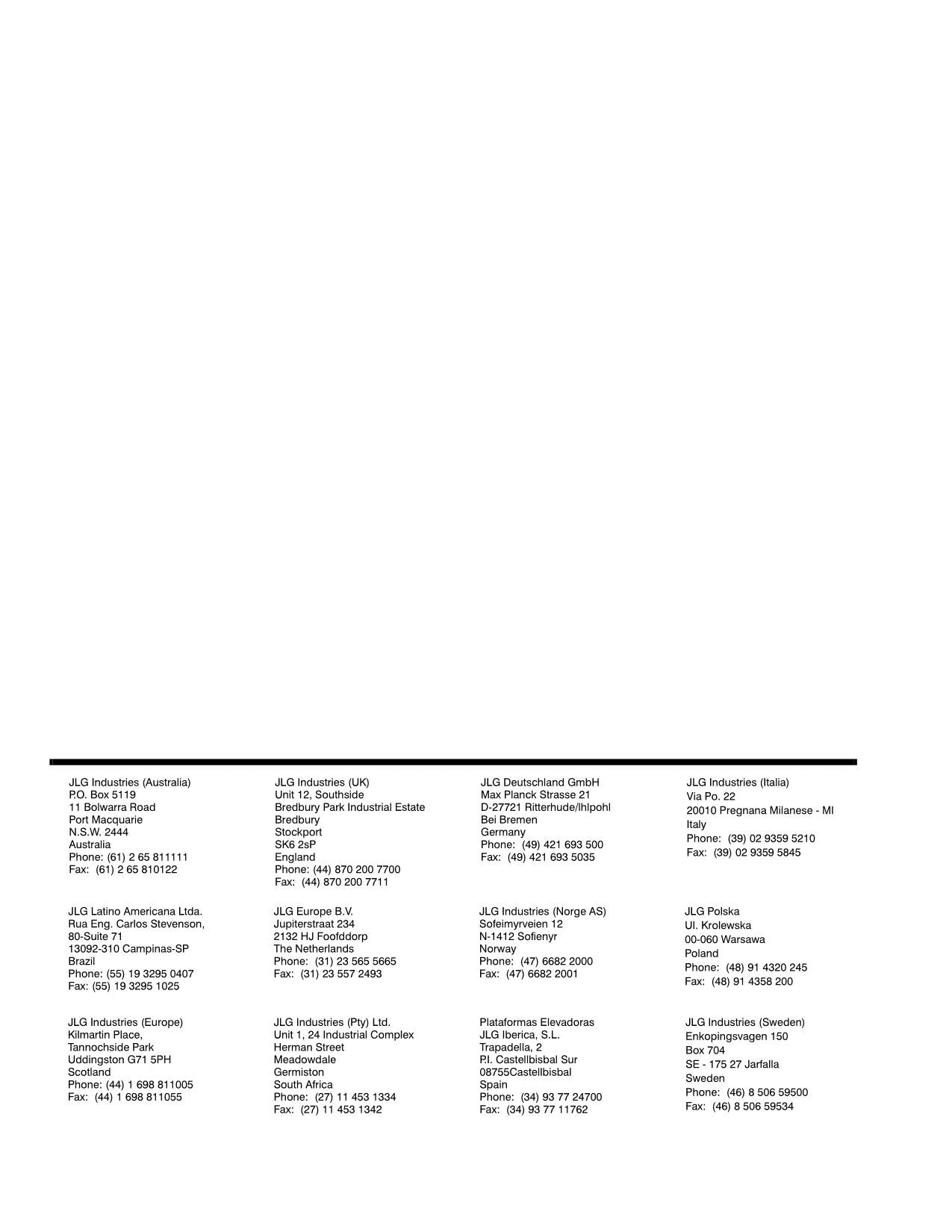 JLG 600SC 600SJC 660SJC Boom Lift Maintenance Operation Operators Manual 3120897