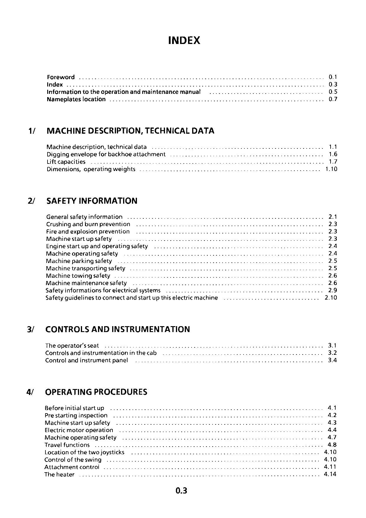 Liebherr ER932 Litronic Excavator Operators manual