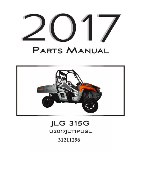 JLG 315G UTVs  Parts Catalog Manual