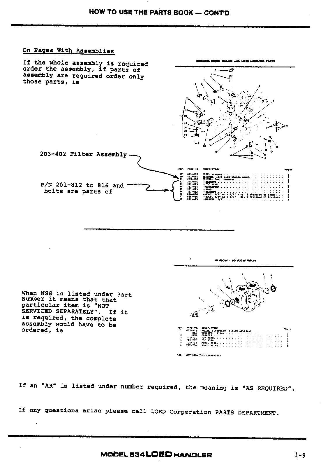 GRADALL JLG 534A LOED Telehandler Parts Catalog Manual