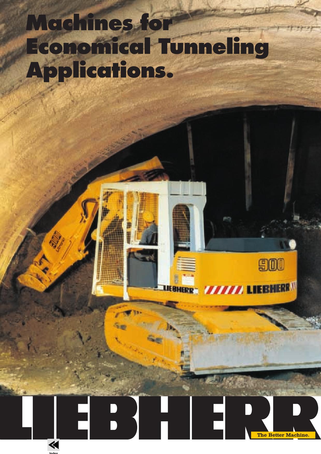 Liebherr R934 B Tunnel Excavator Operators manual serial 17227