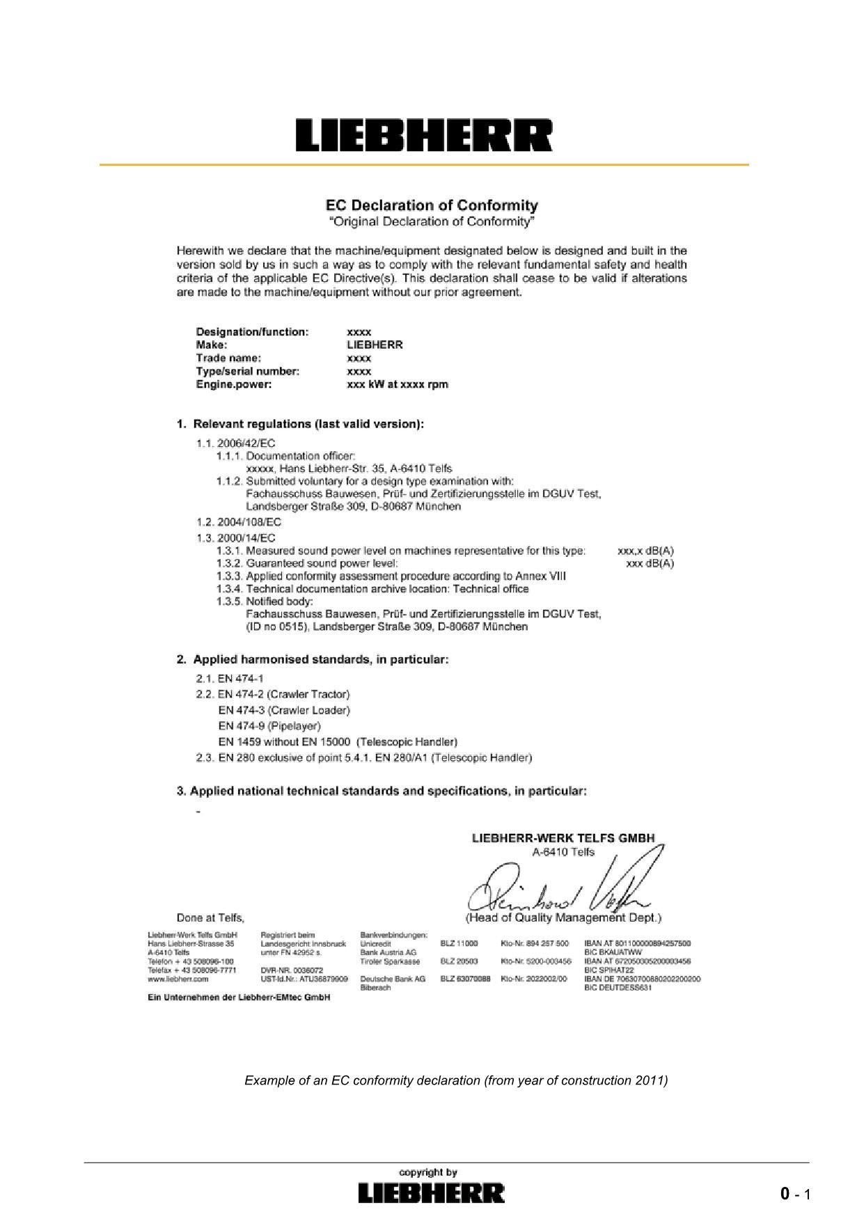 Liebherr LR624 Litronic CRAWLER LOADER Operators manual 9085291 serial 12474