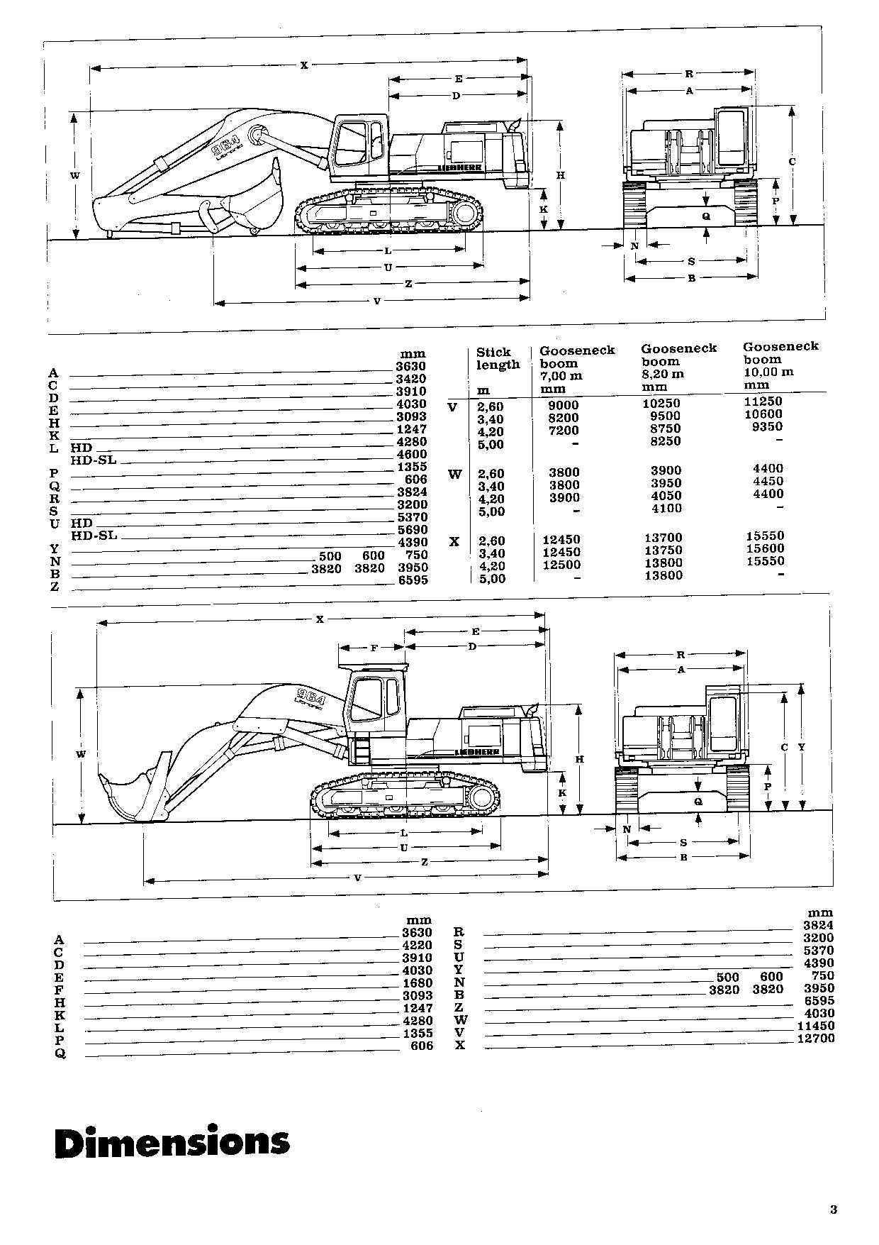 Liebherr R964 B Litronic Excavator Operators manual serial 6001