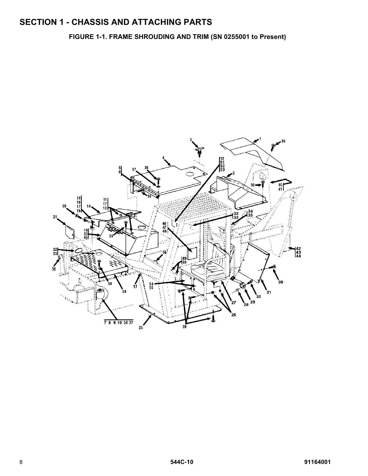 GRADALL JLG 544C-10 Telehandler Parts Catalog Manual