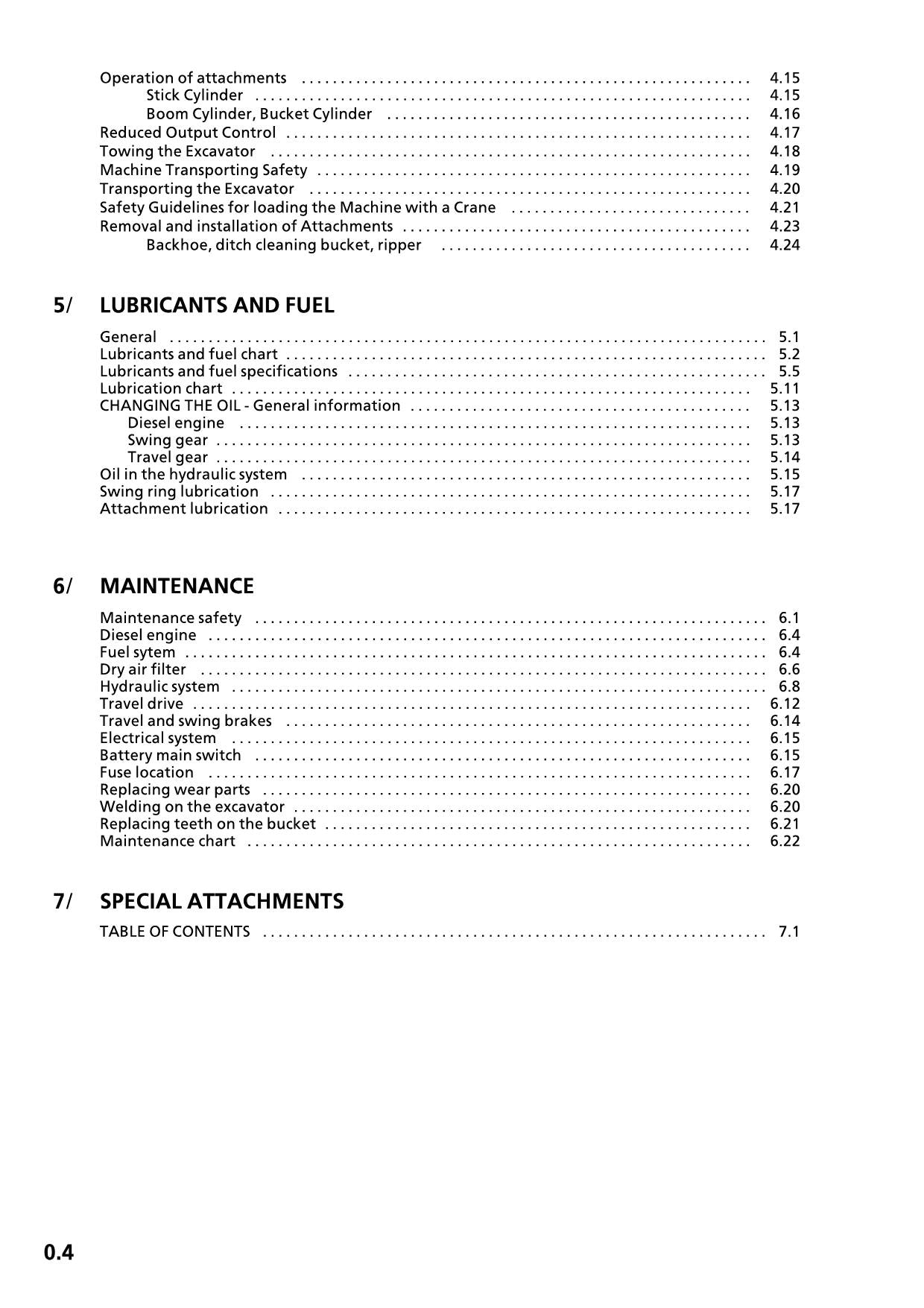 Liebherr R900 HDS Litronic Tunnel Excavator Operators manual serial 606/8559