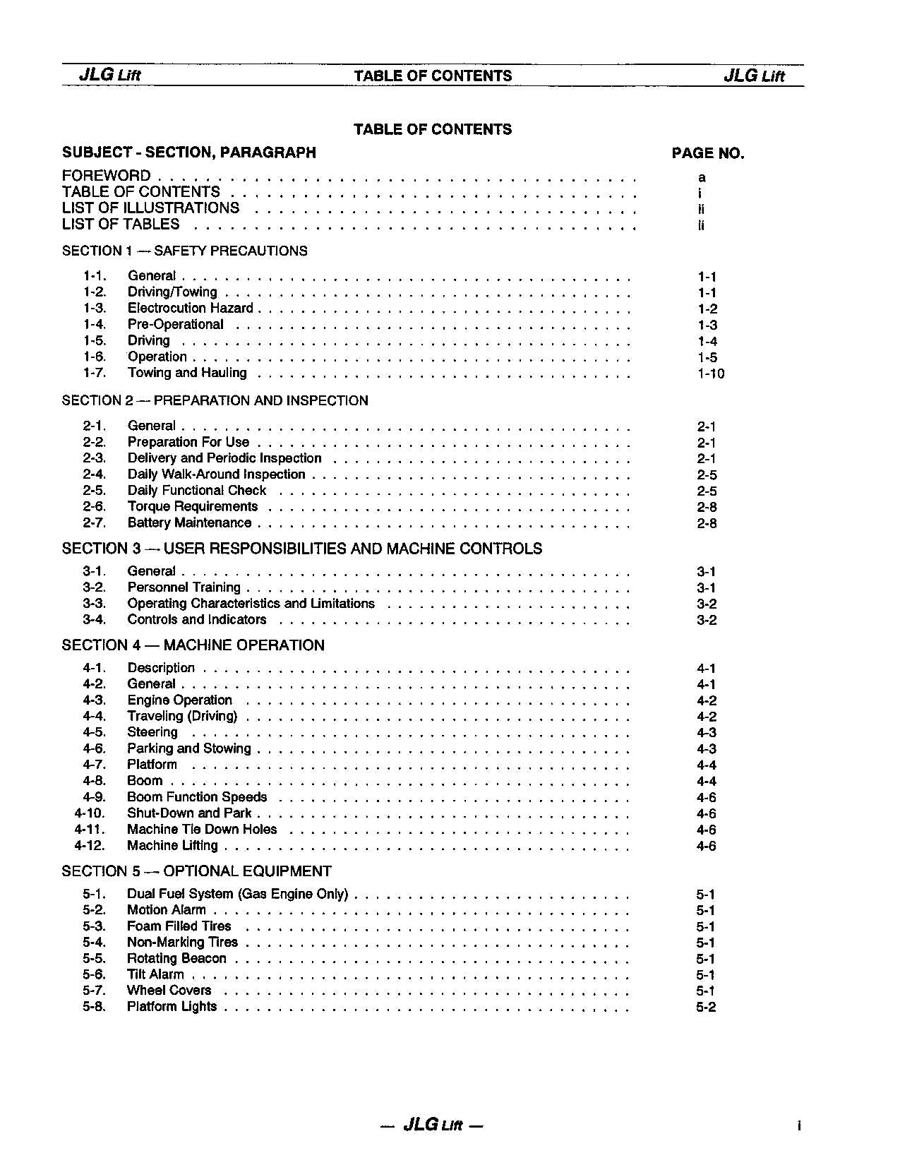 JLG 40ic 45ic Boom Lift Maintenance Operation Operators Manual 3120733