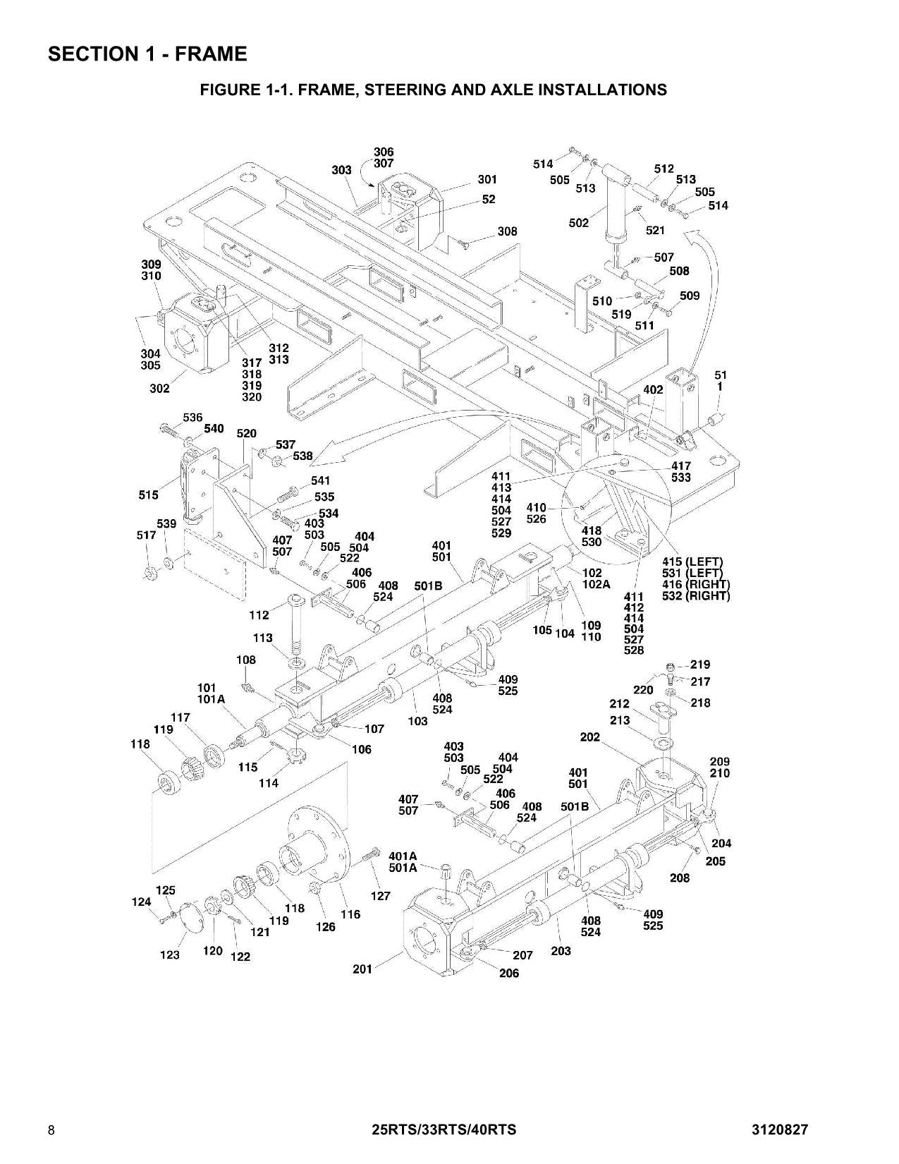 JLG 25RTS 33RTS 40RTS Scissor Lift Parts Catalog Manual