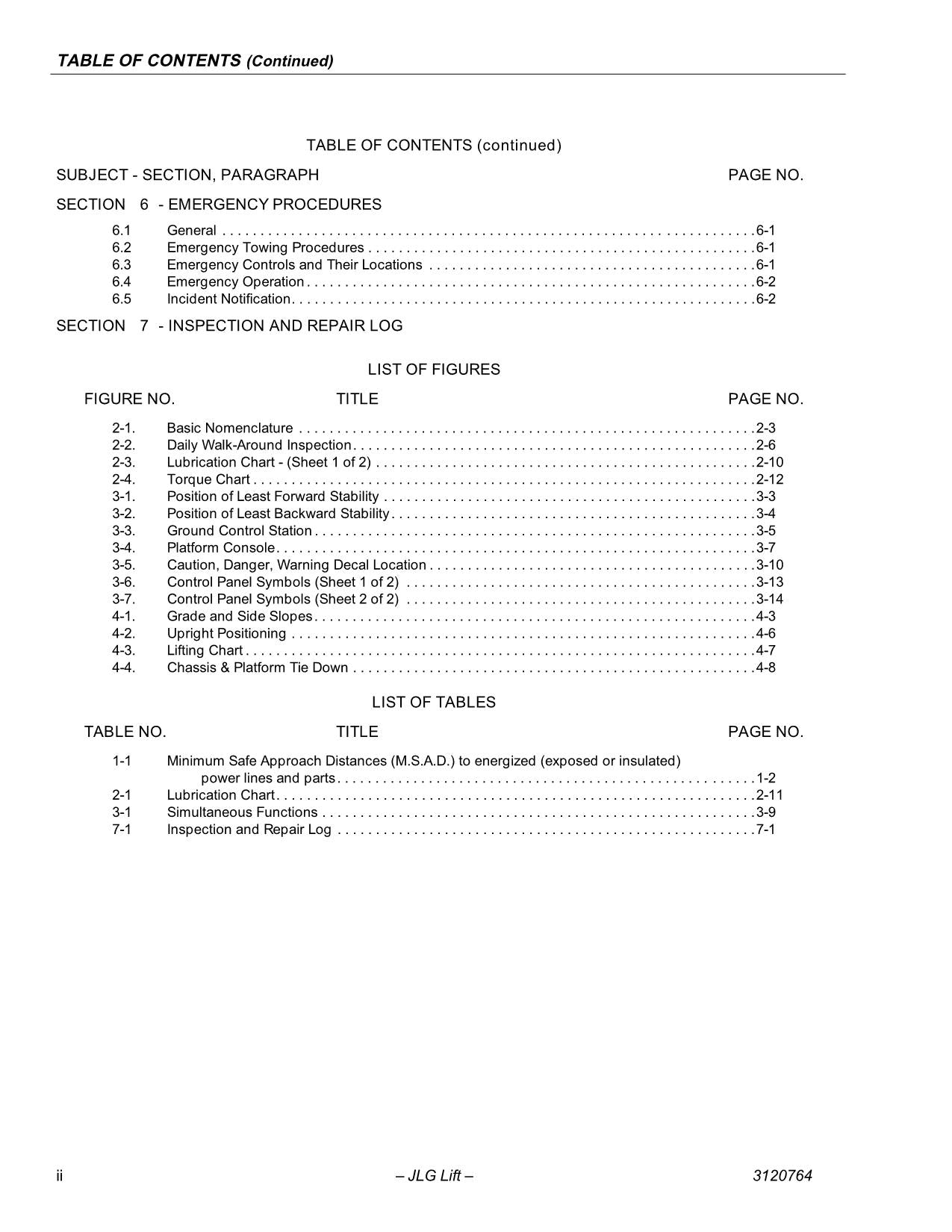 JLG E45A E45AJ M45A M45AJ Boom Lift Maintenance Operators Manual 3120764